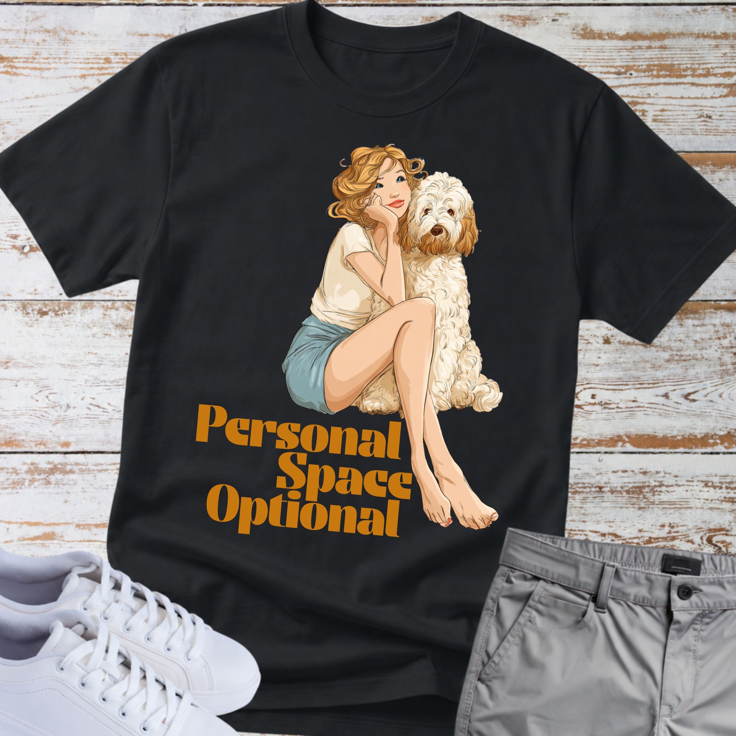 Goldendoodle Personal Space Optional T-Shirt