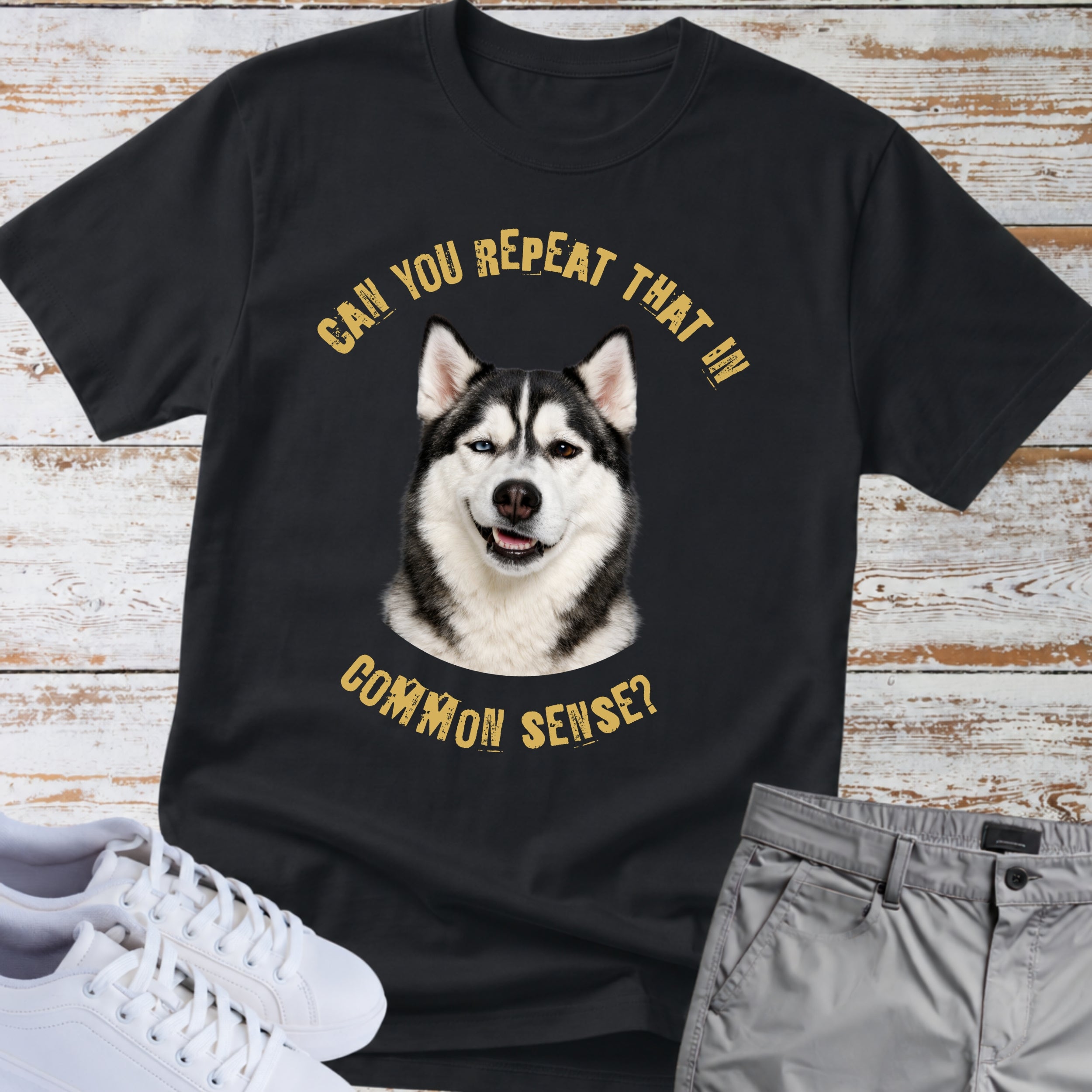 Siberian Husky Common Sense T-Shirt