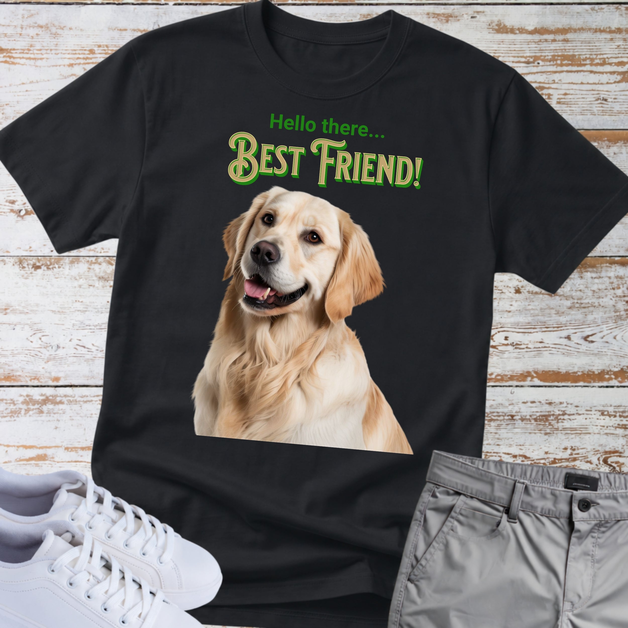 Golden Retriever Hello There… Best Friend! T‑Shirt