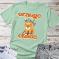 Cat Viking Orange Chaos T-Shirt