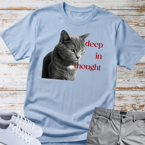 Cat Deep in ThoughtT-Shirt