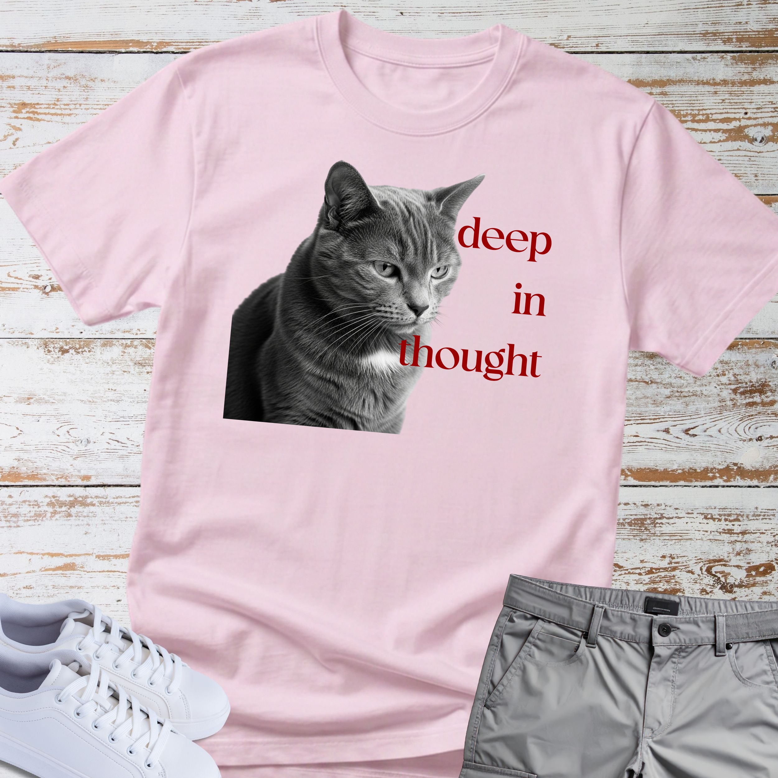 Cat Deep in ThoughtT-Shirt