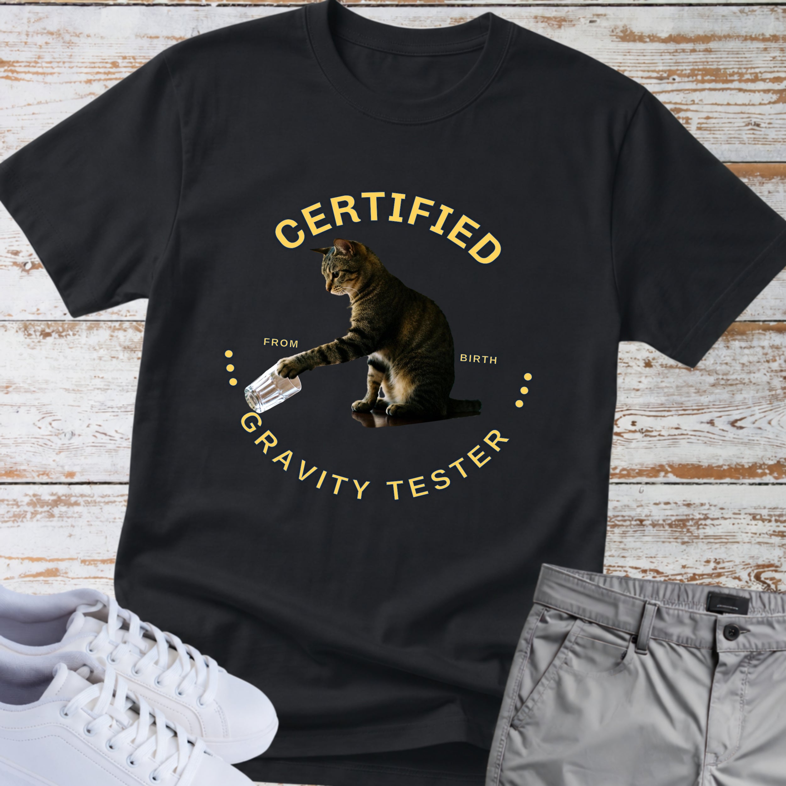Cat Certified Gravity Tester T-Shirt