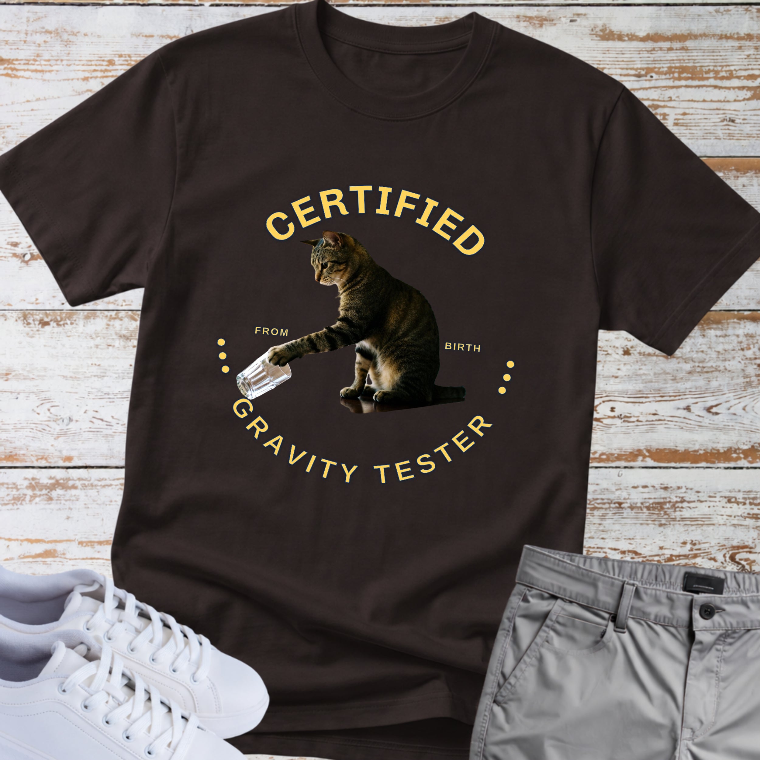 Cat Certified Gravity Tester T-Shirt
