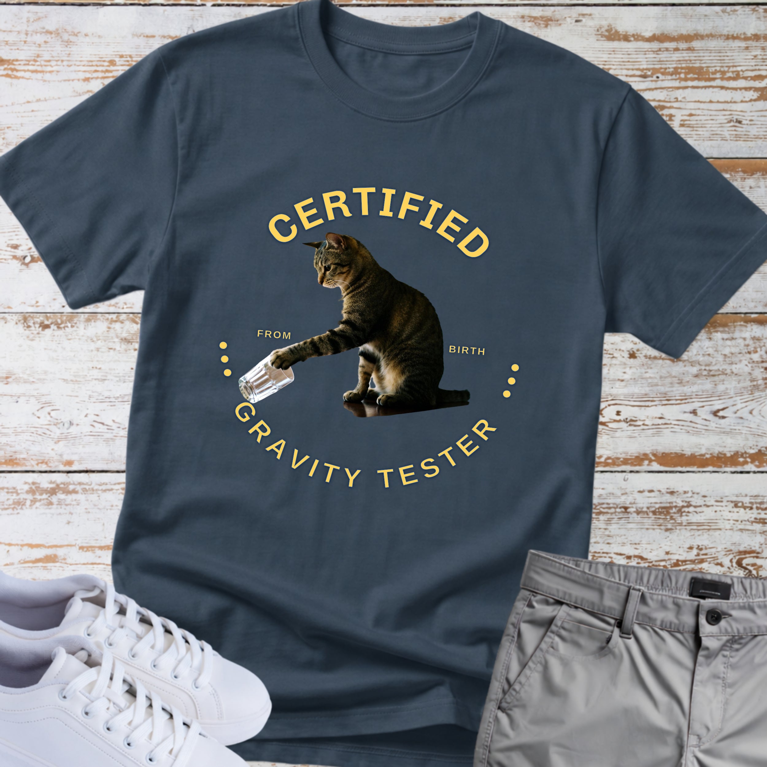 Cat Certified Gravity Tester T-Shirt