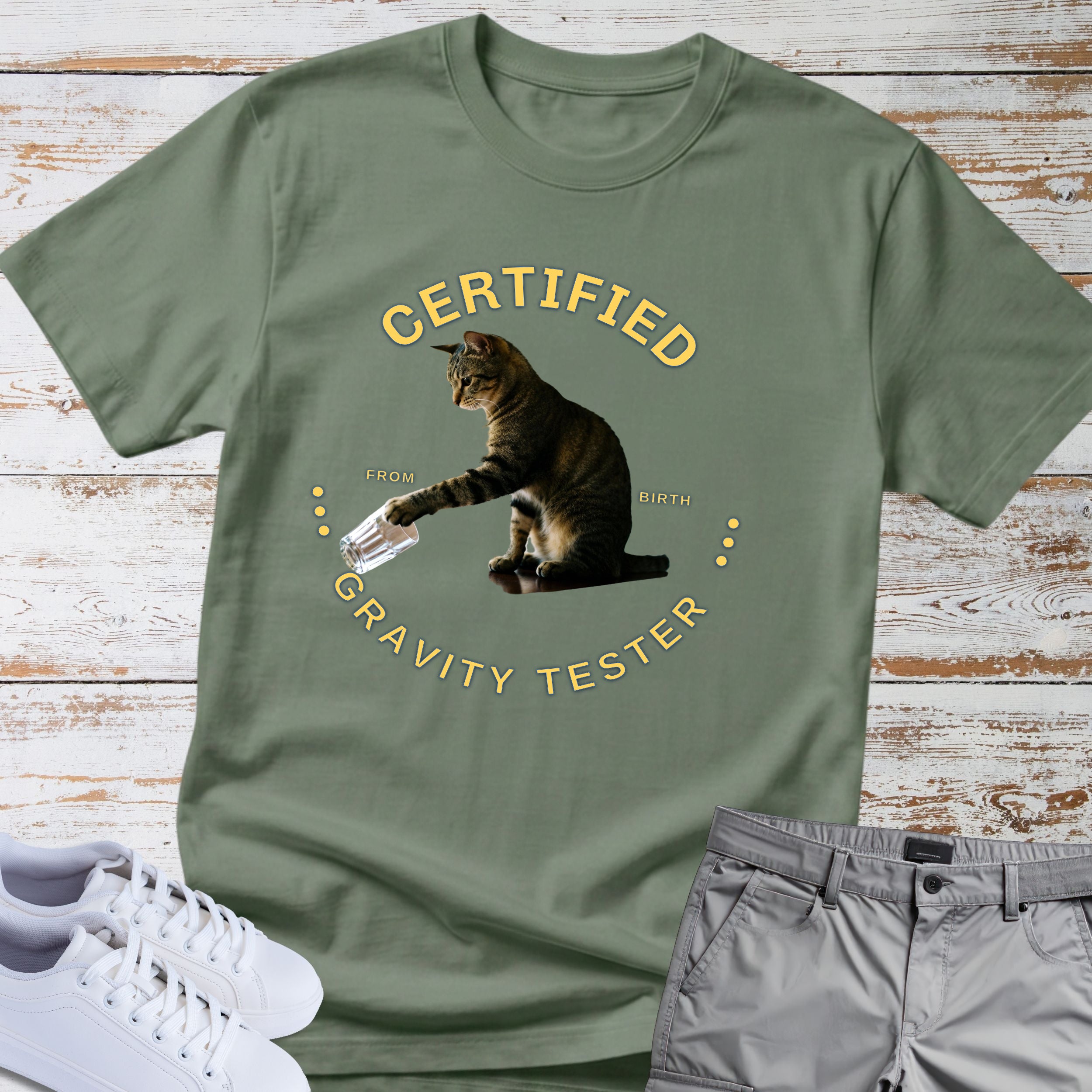 Cat Certified Gravity Tester T-Shirt