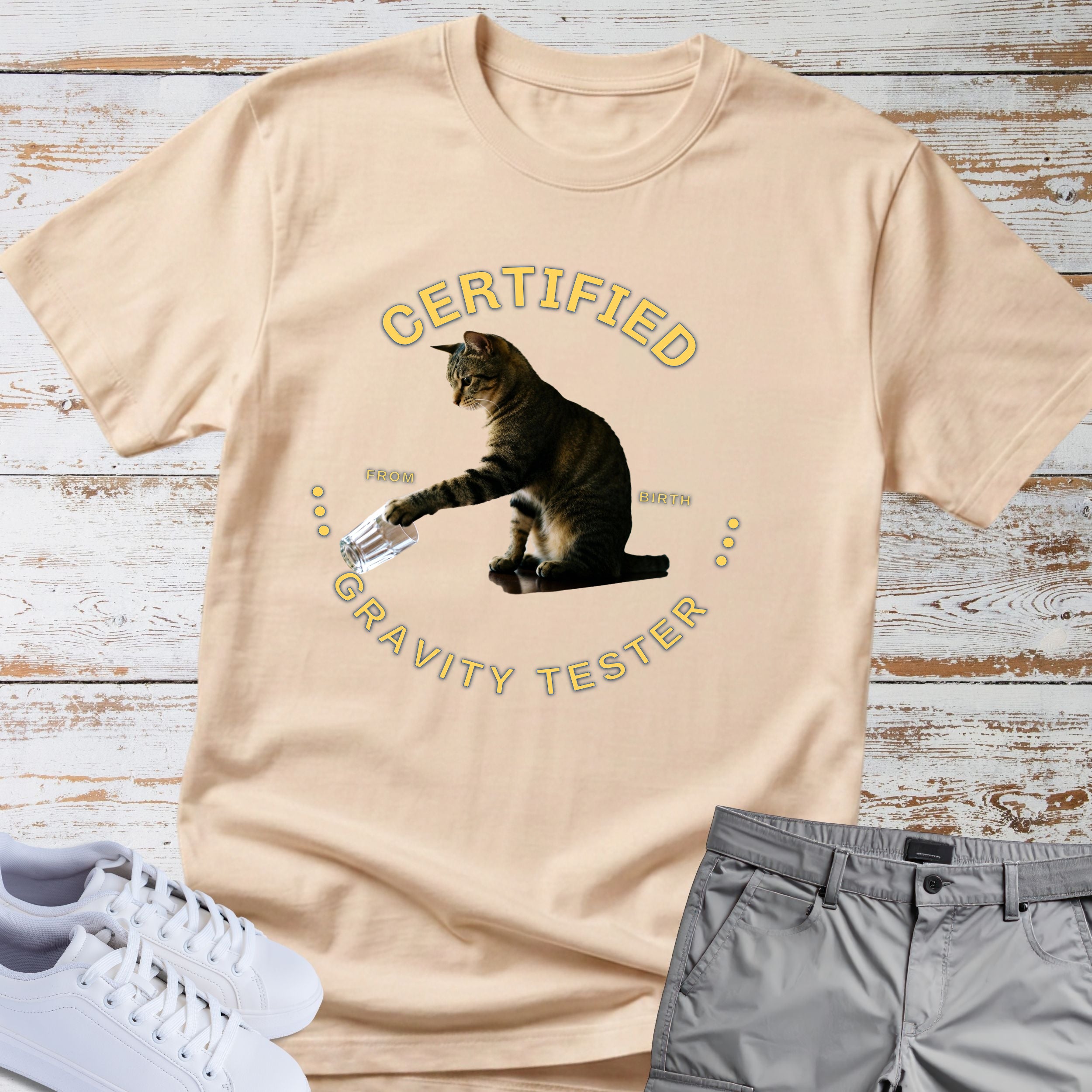 Cat Certified Gravity Tester T-Shirt