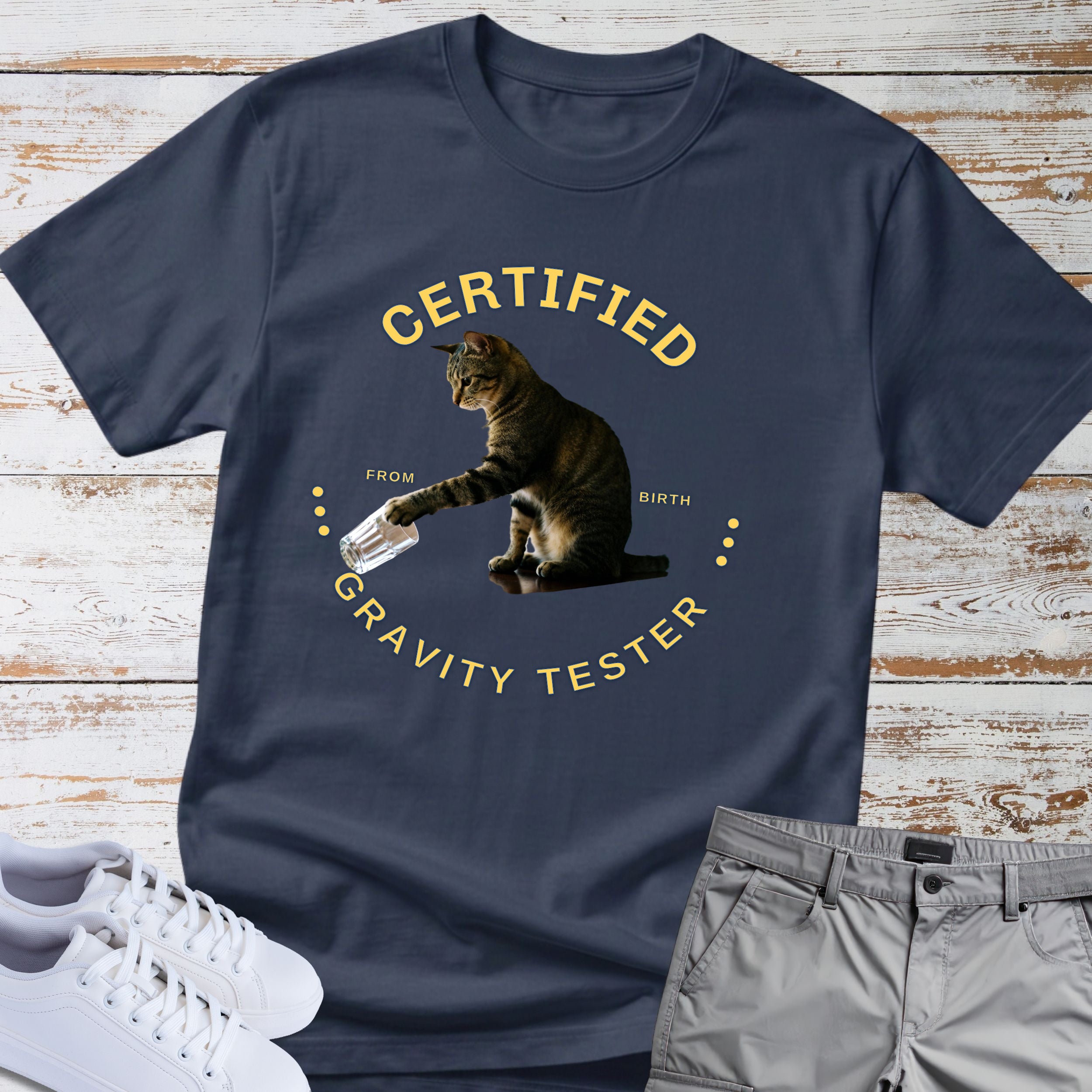 Cat Certified Gravity Tester T-Shirt
