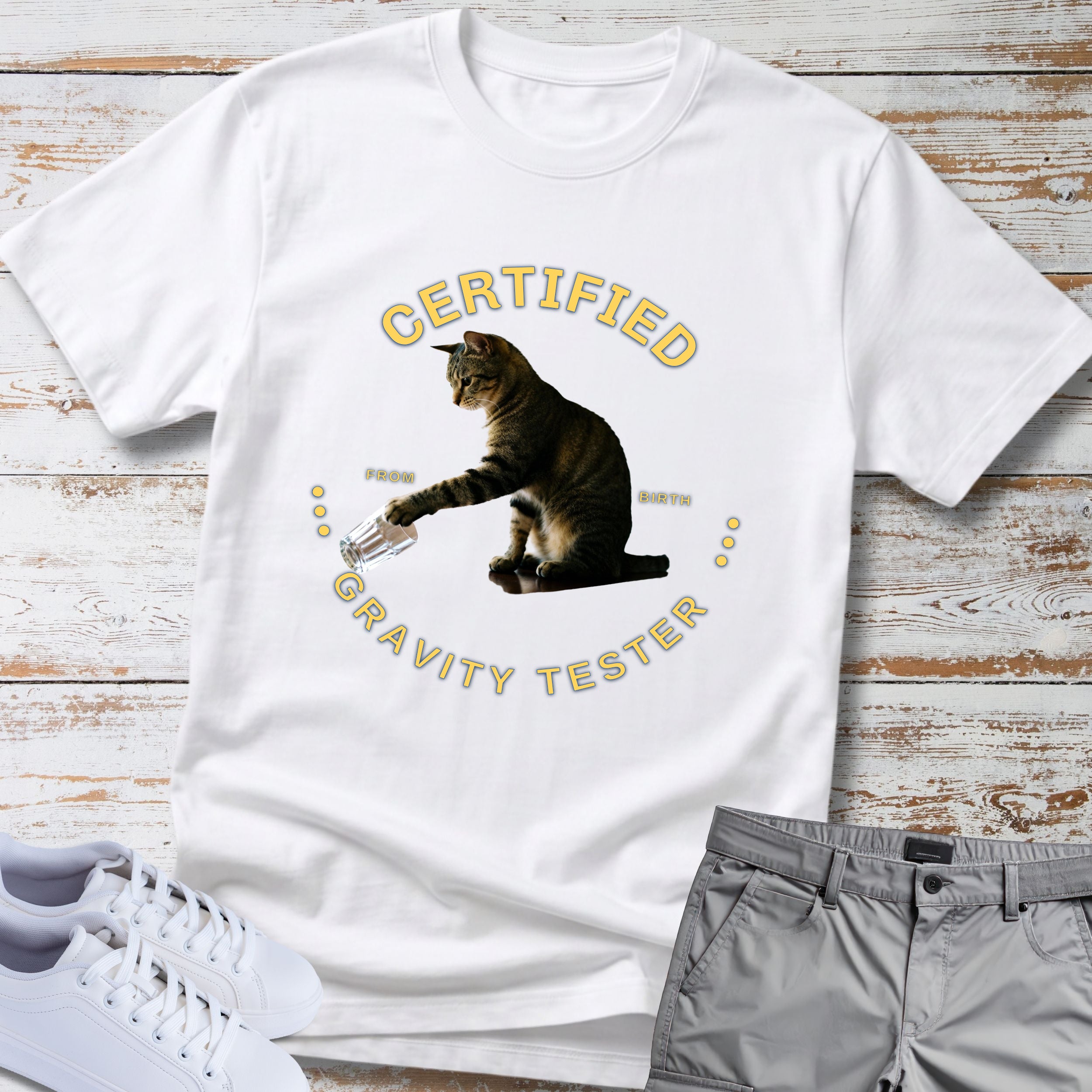 Cat Certified Gravity Tester T-Shirt