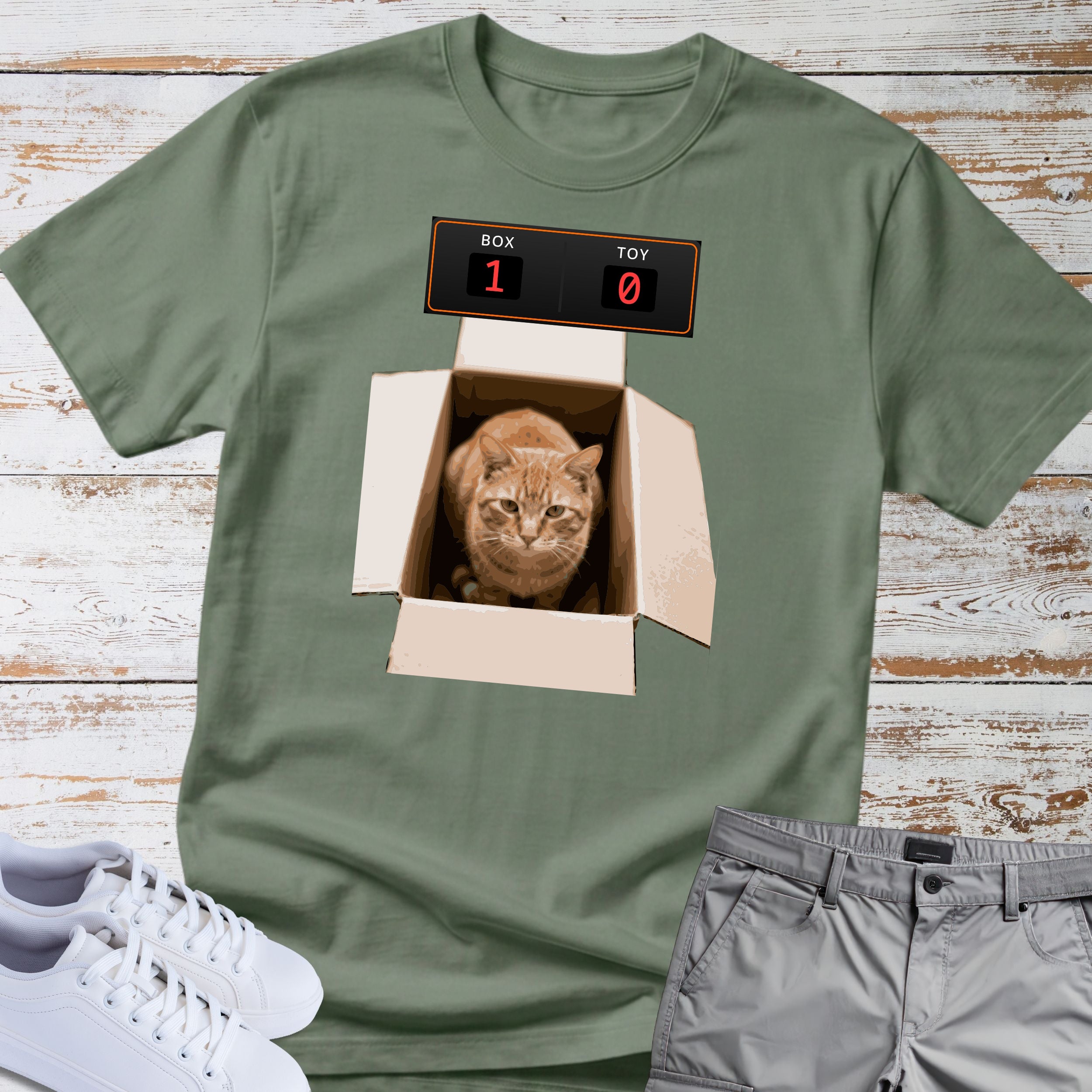 Cat in a Box T-Shirt