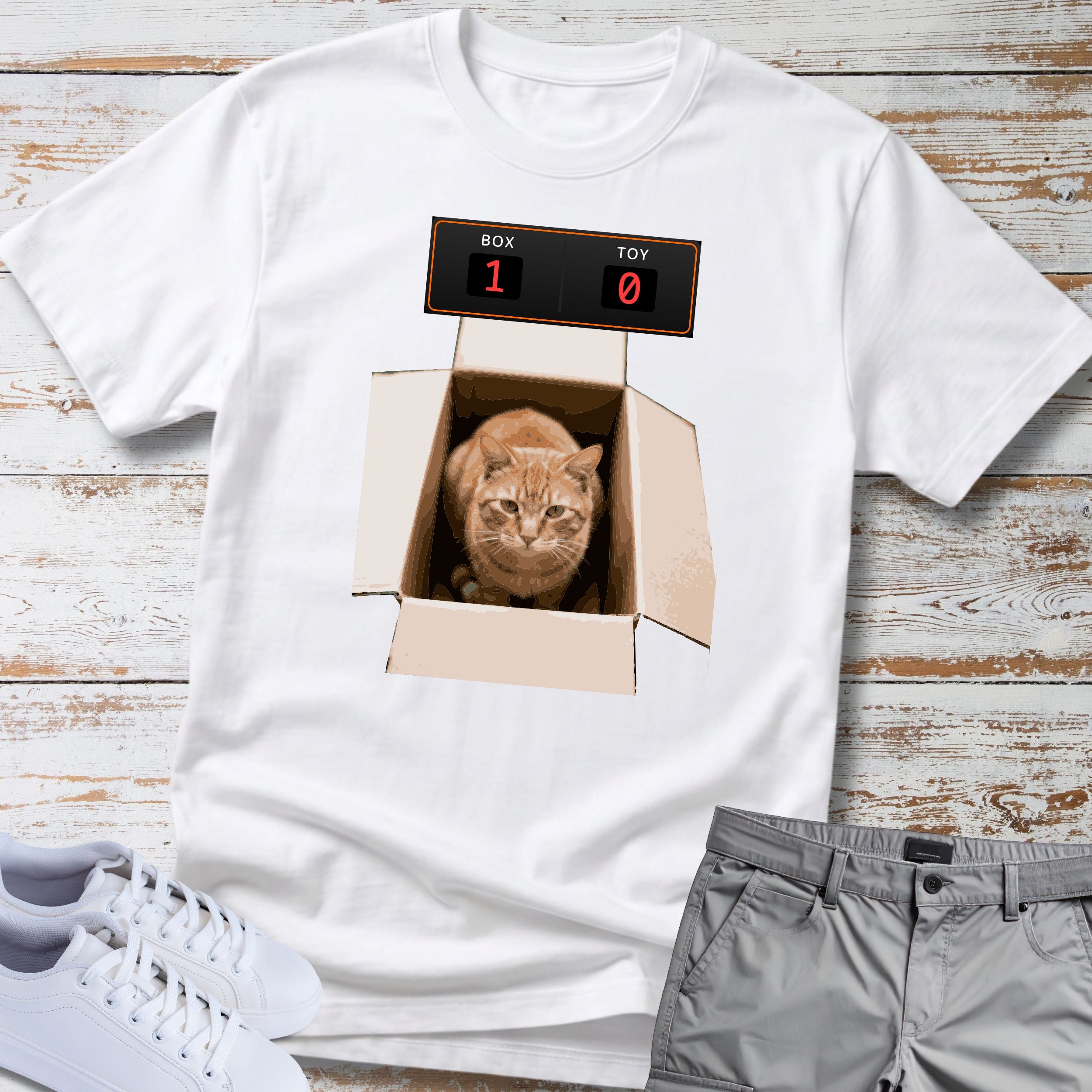 Cat in a Box T-Shirt