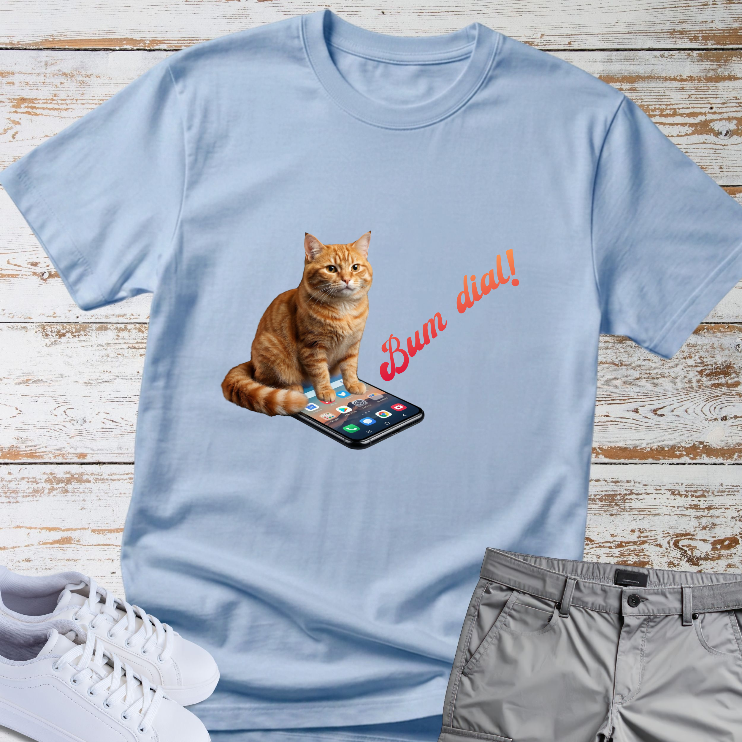 Cat “Bum dial!” T-shirt