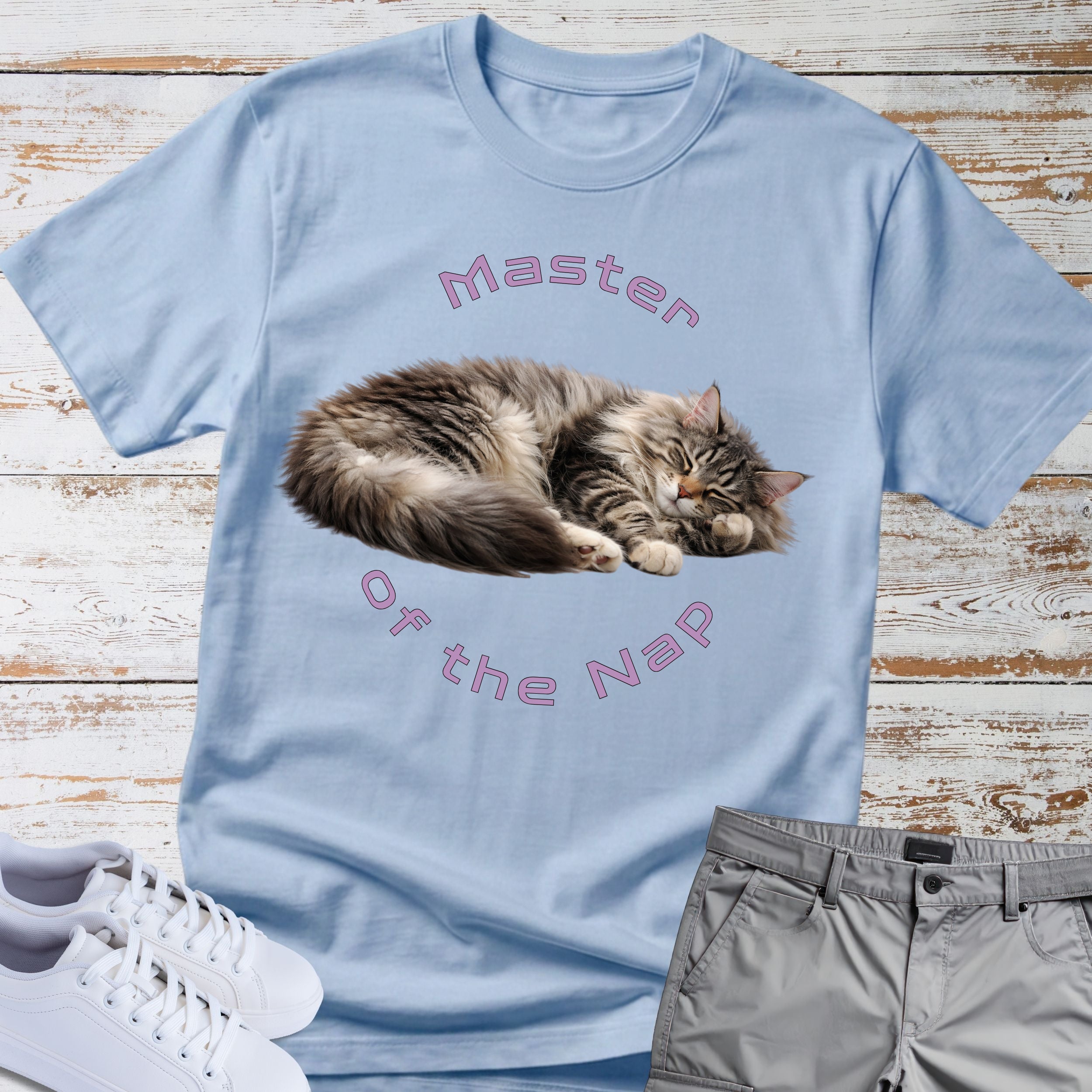 Cat "Master of the Nap" T-shirt