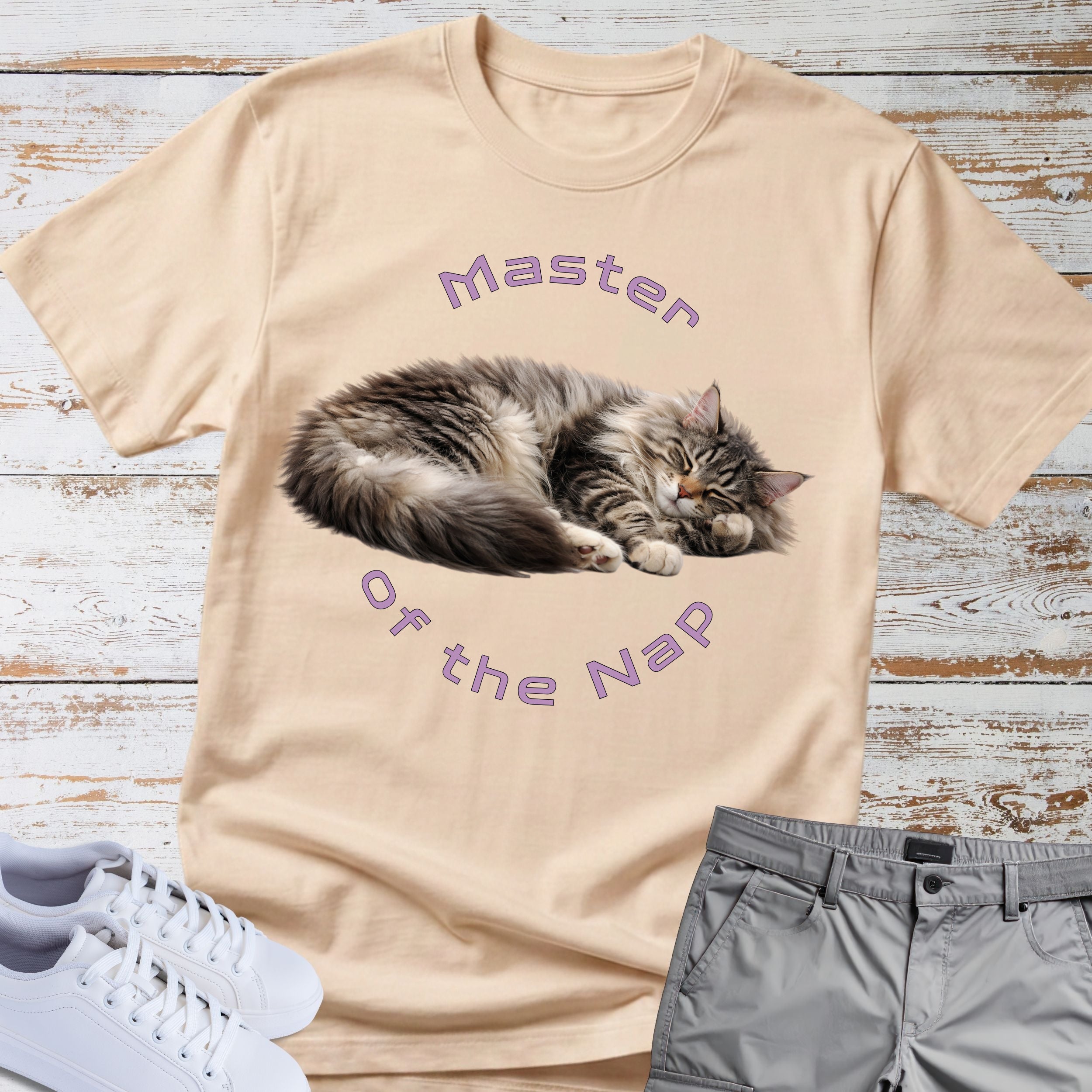 Cat "Master of the Nap" T-shirt