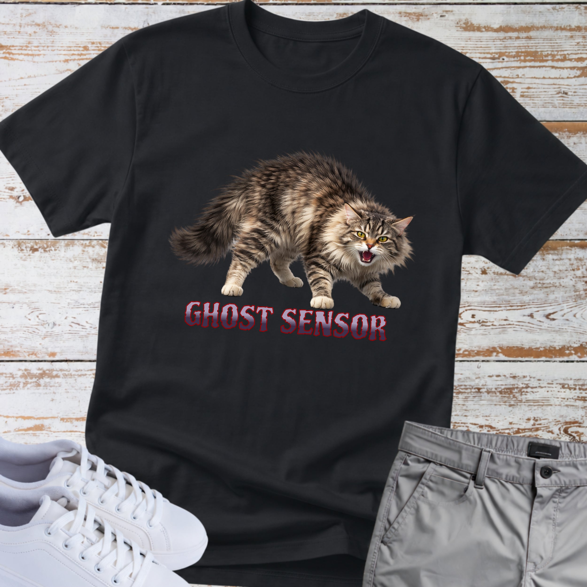 Cat Ghost Sensor T-Shirt