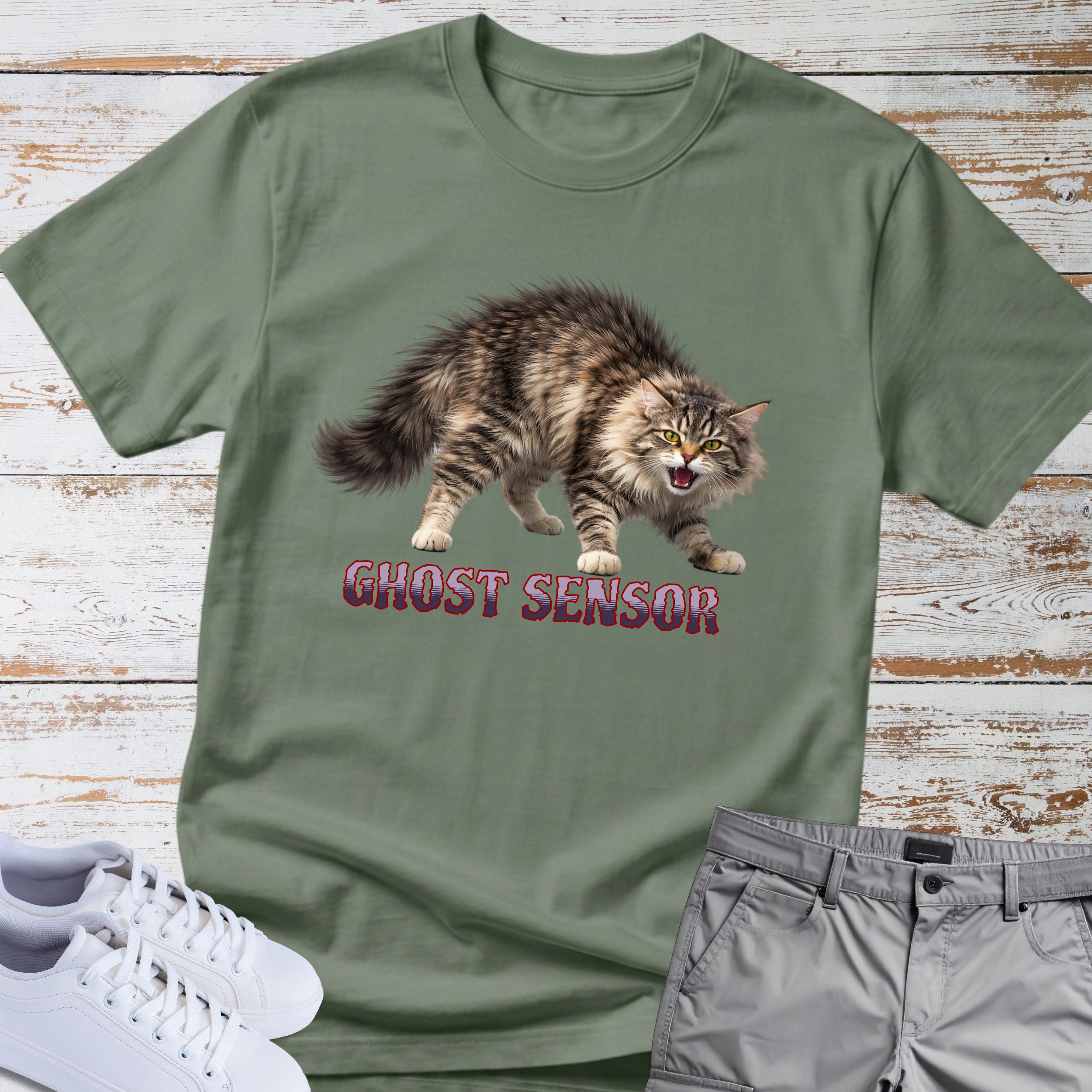 Cat Ghost Sensor T-Shirt