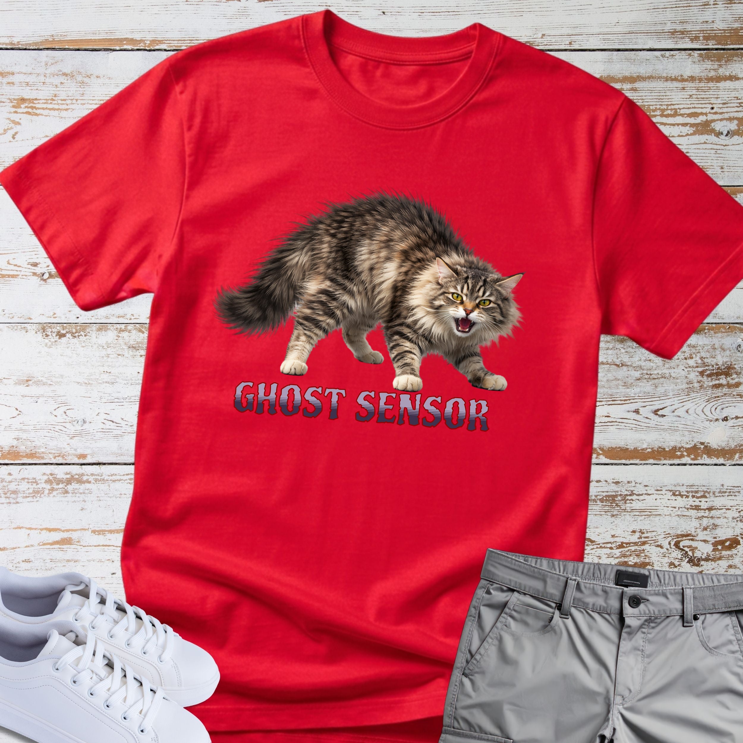 Cat Ghost Sensor T-Shirt