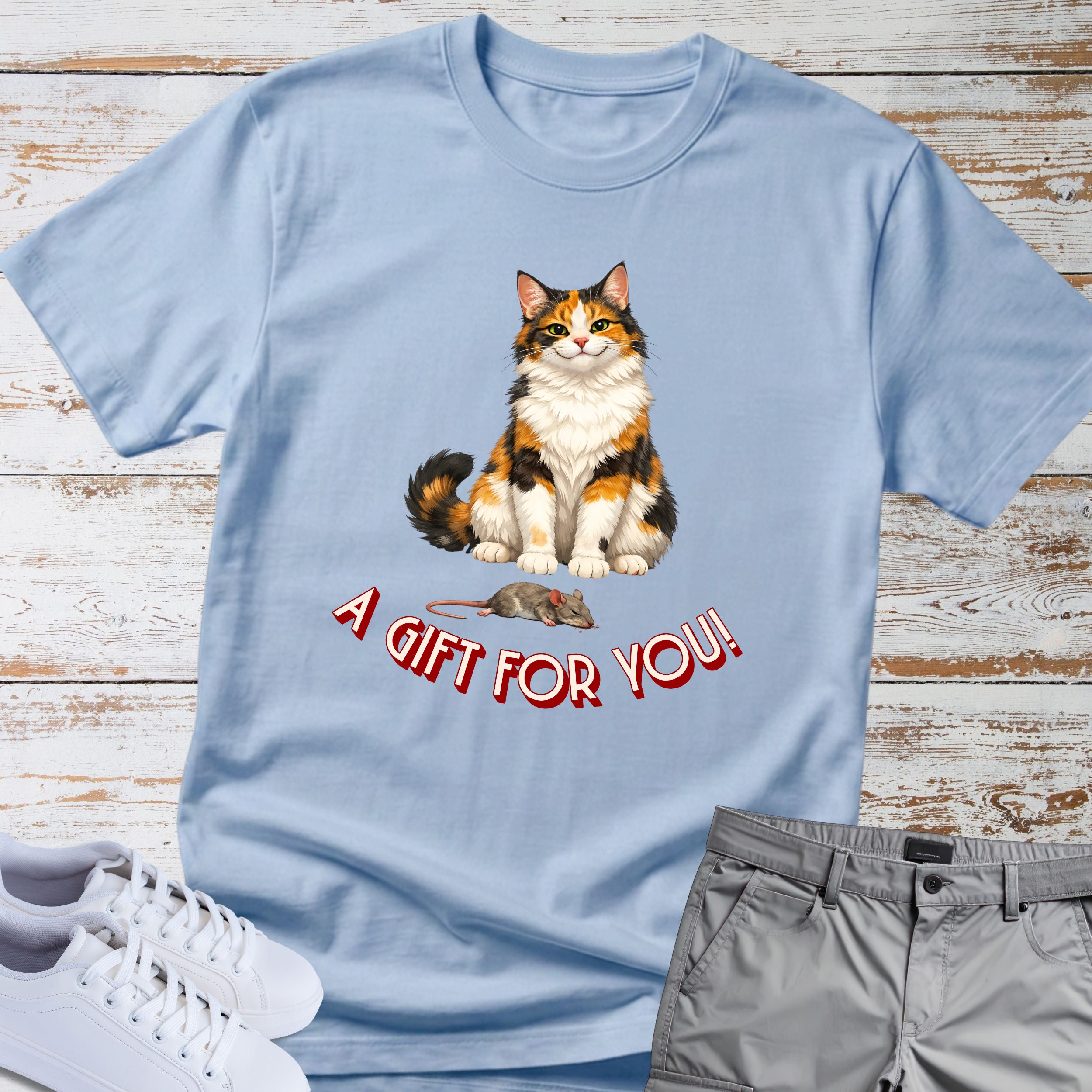 Cat 'A Gift For You' T-Shirt