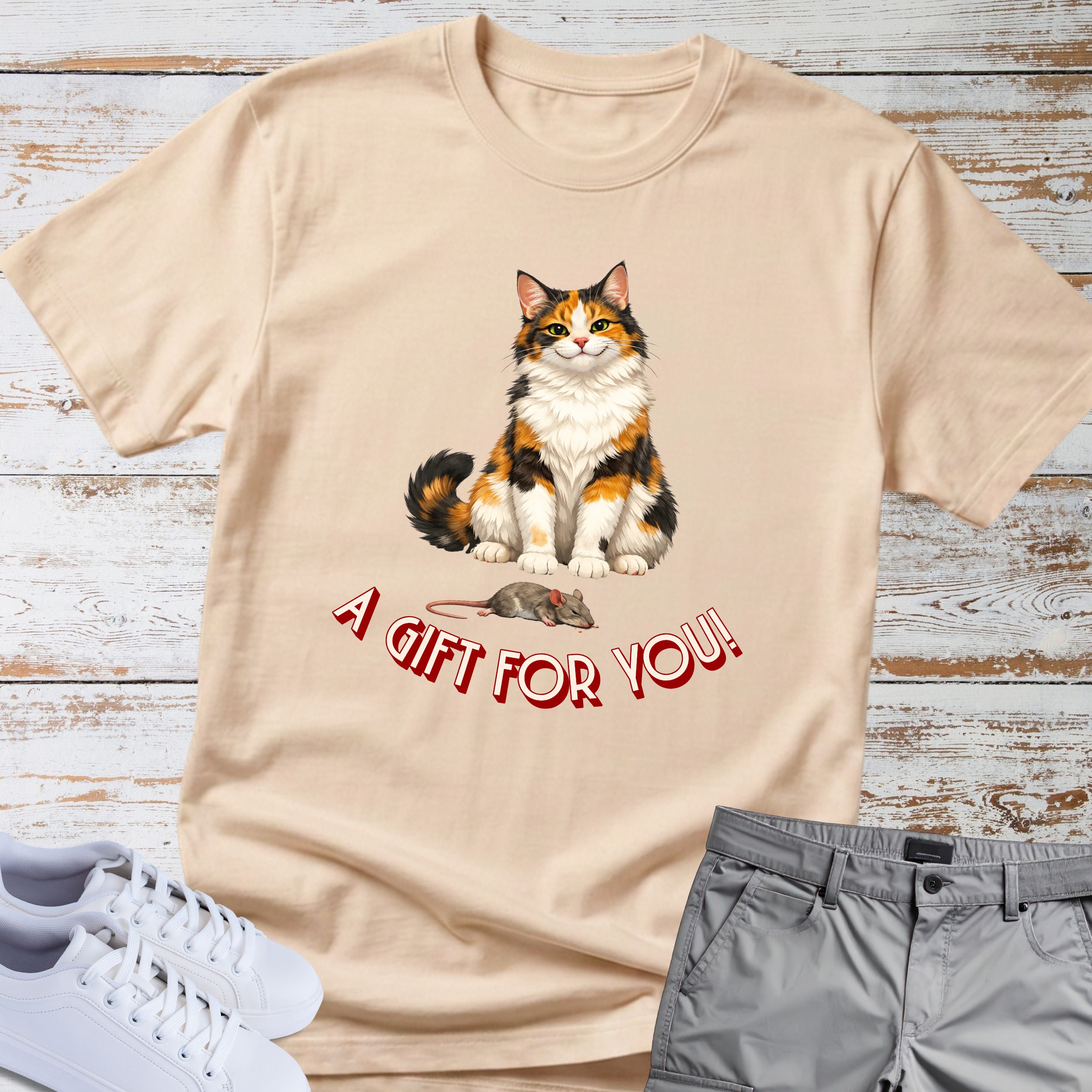 Cat 'A Gift For You' T-Shirt