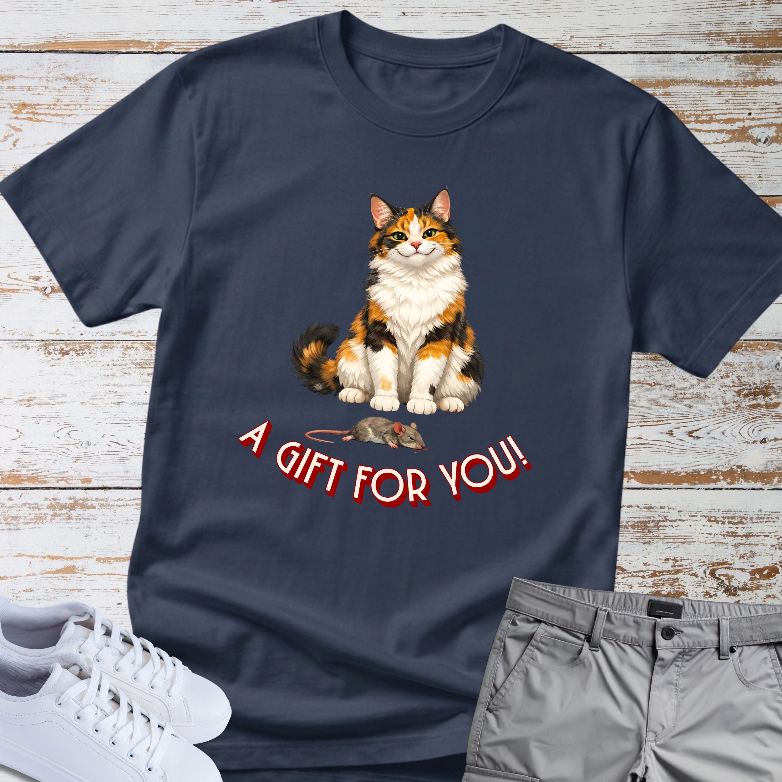 Cat 'A Gift For You' T-Shirt
