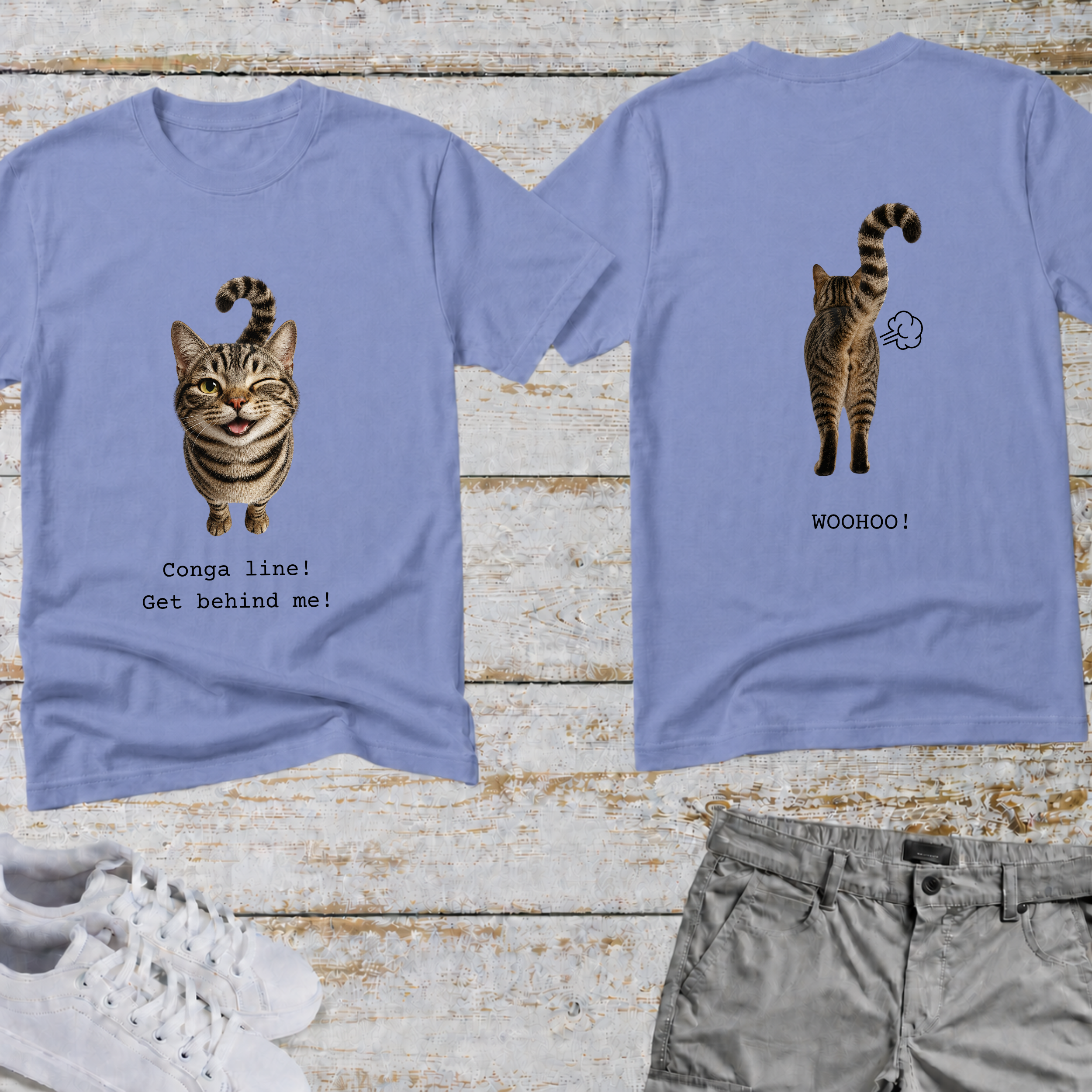 Cat Conga Line T-shirt