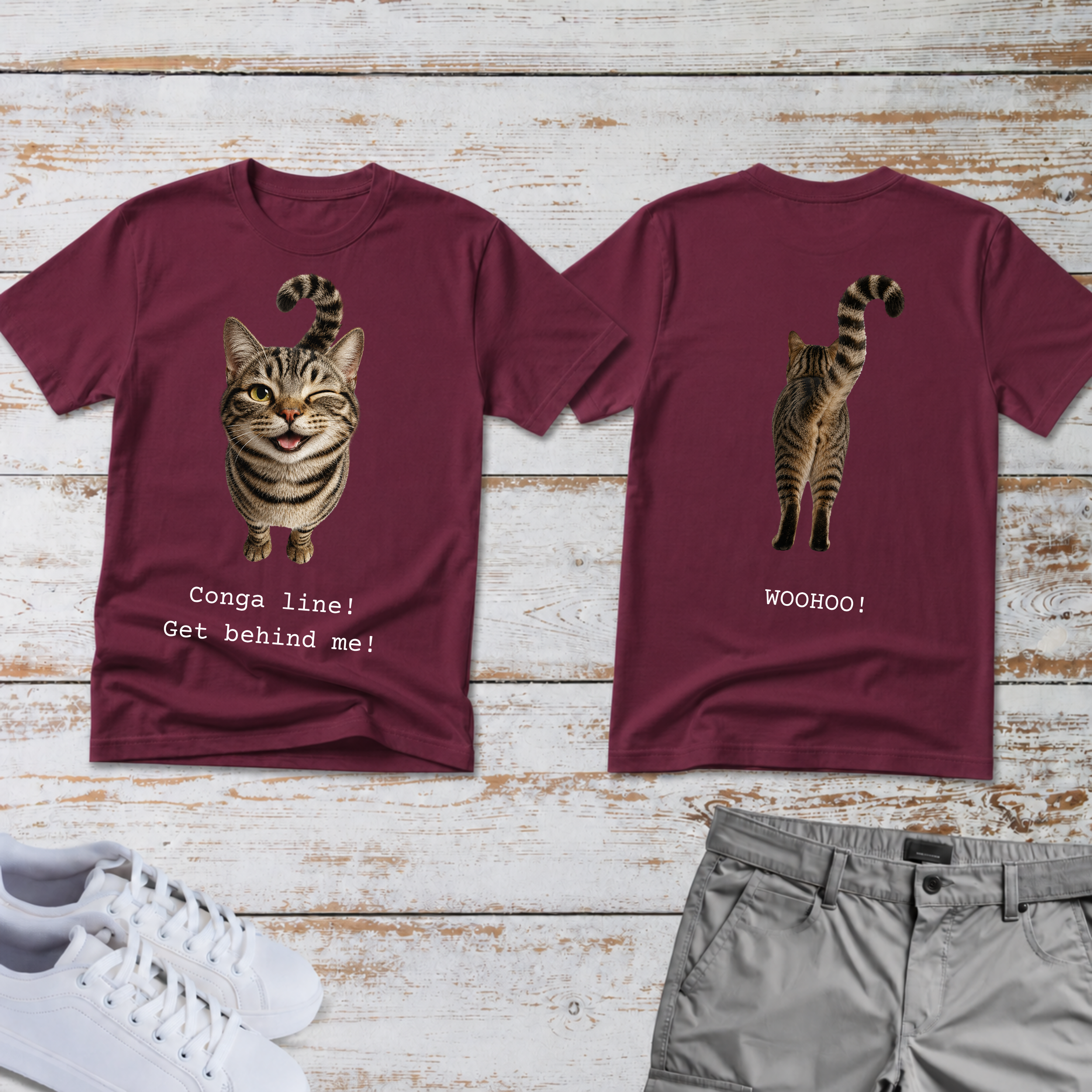 Cat Conga Line T-shirt