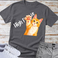 Cat — High Five Polydactyl Maine Coon Cat Tee