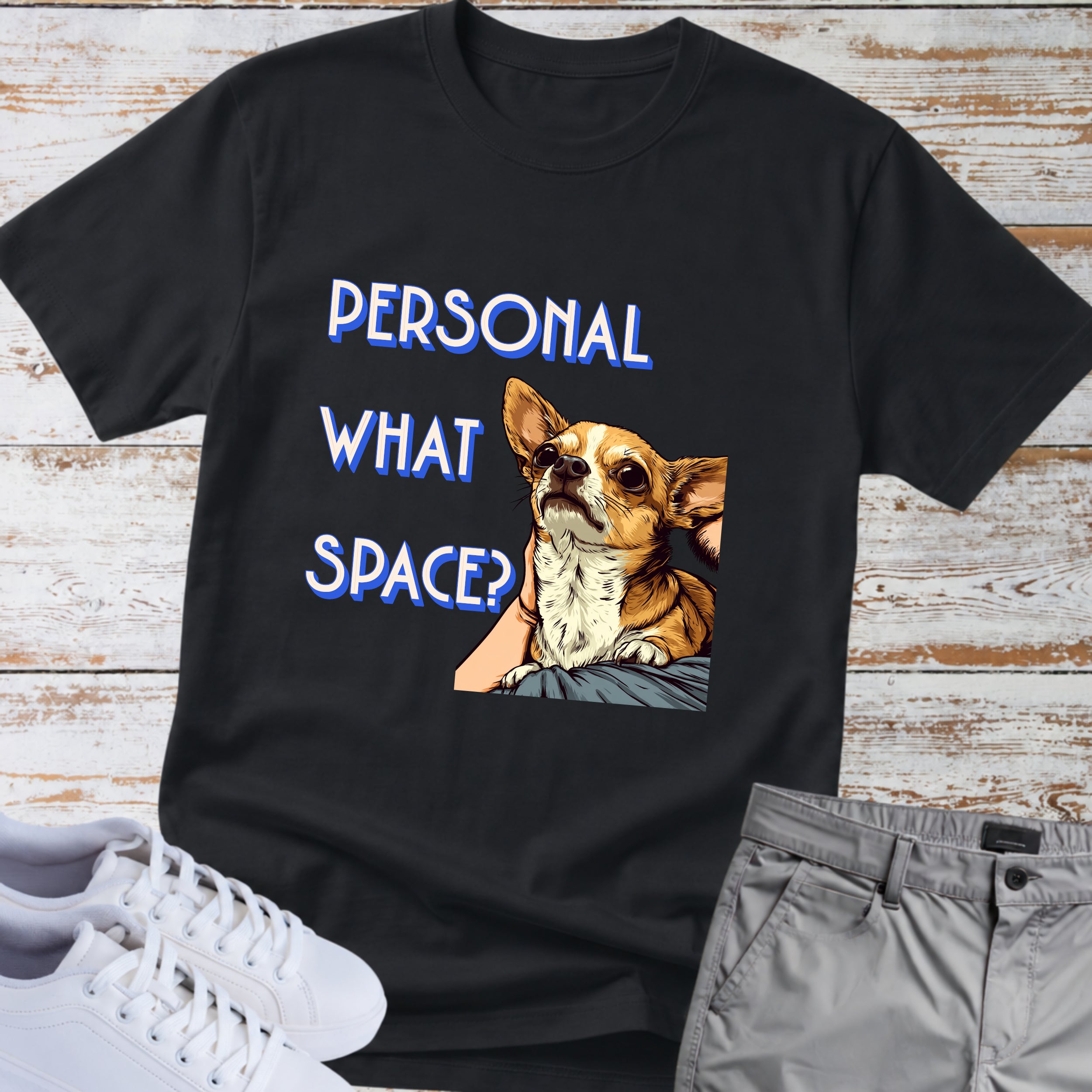 Chihuahua Personal What Space? T-Shirt