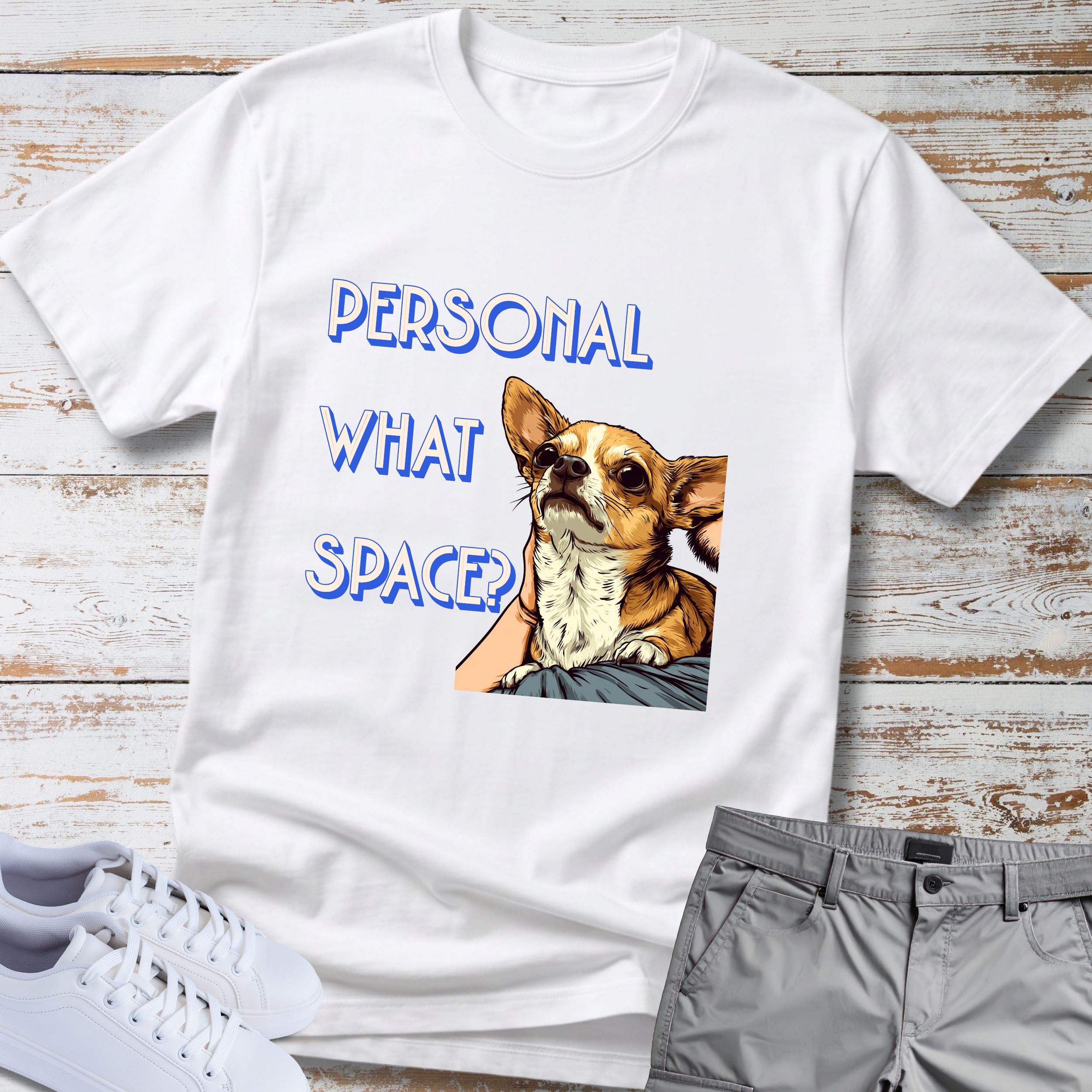 Chihuahua Personal What Space? T-Shirt