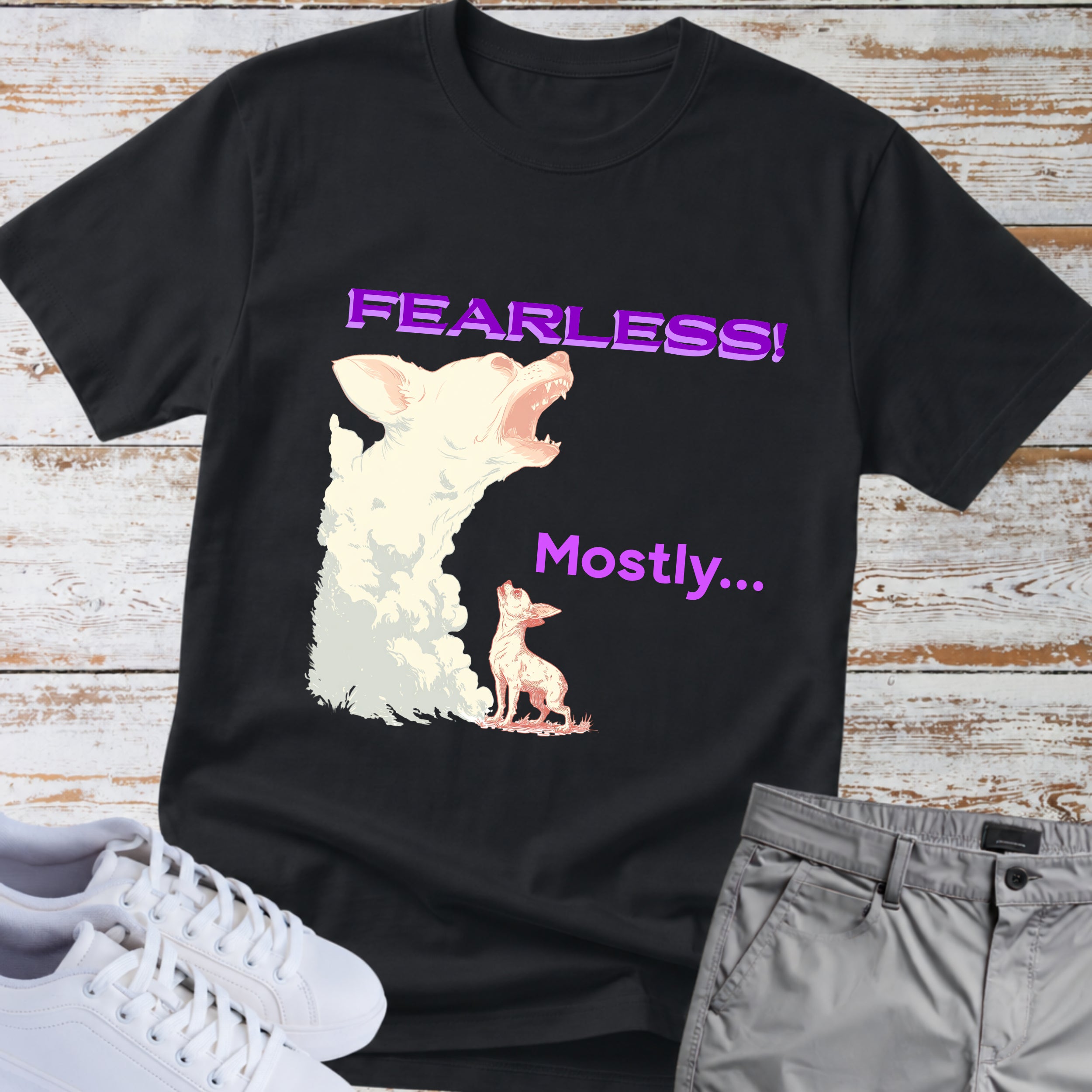 Fearless... Mostly Chihuahua Tee