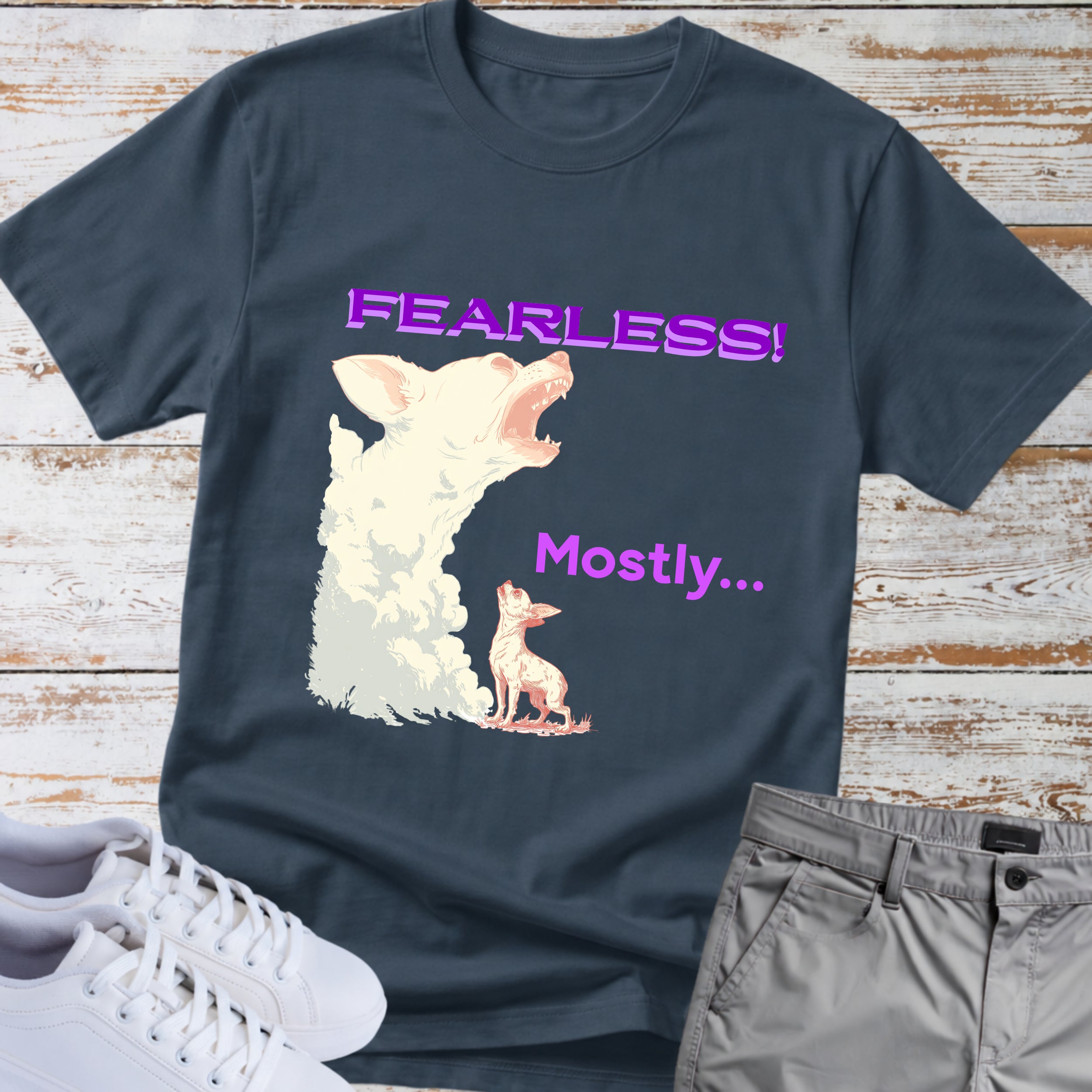 Fearless... Mostly Chihuahua Tee
