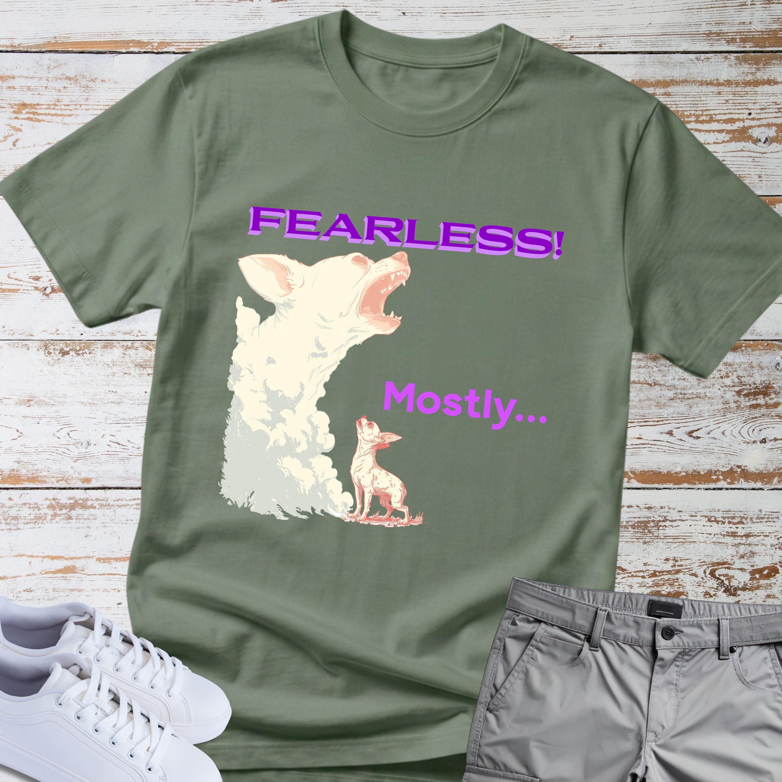 Fearless... Mostly Chihuahua Tee