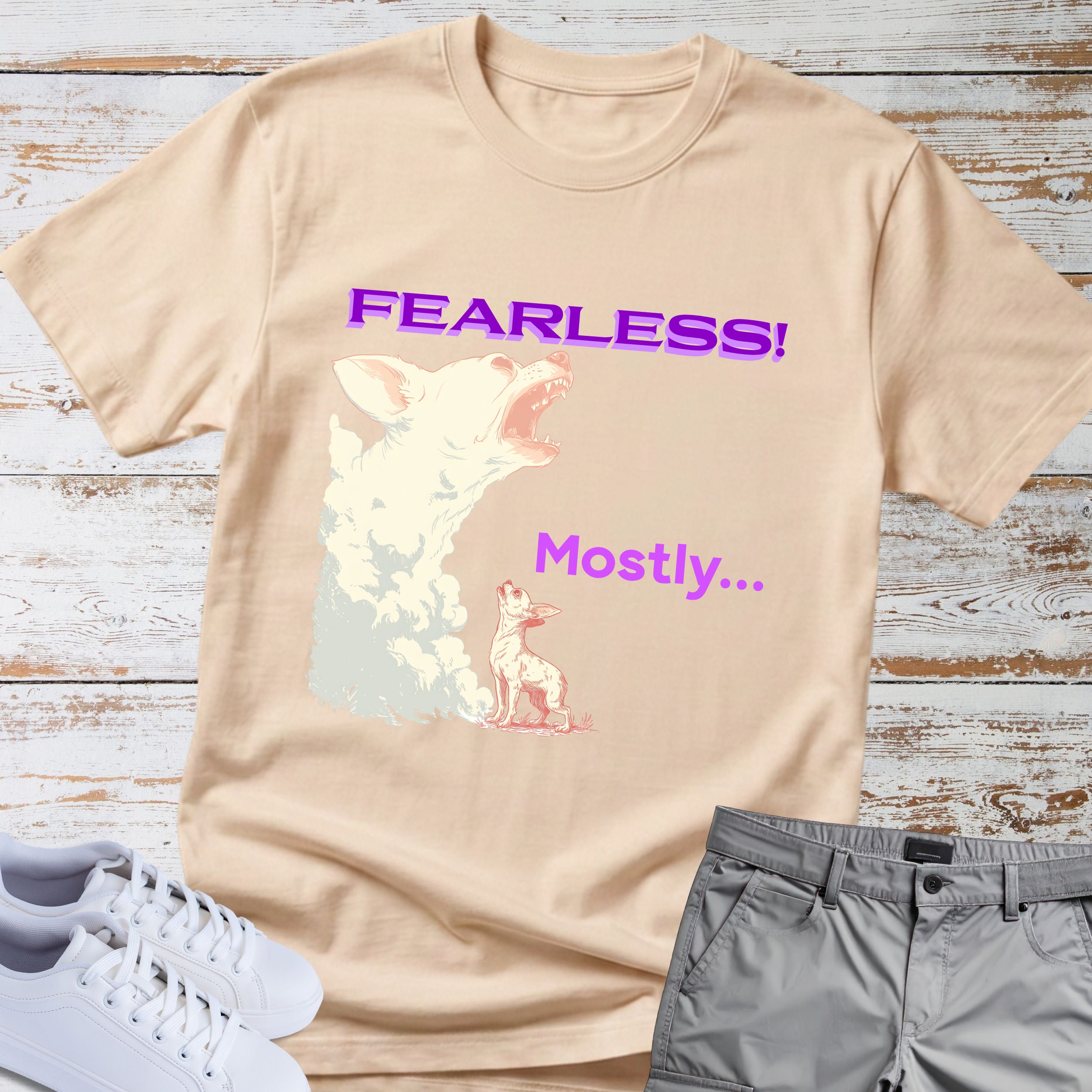 Fearless... Mostly Chihuahua Tee