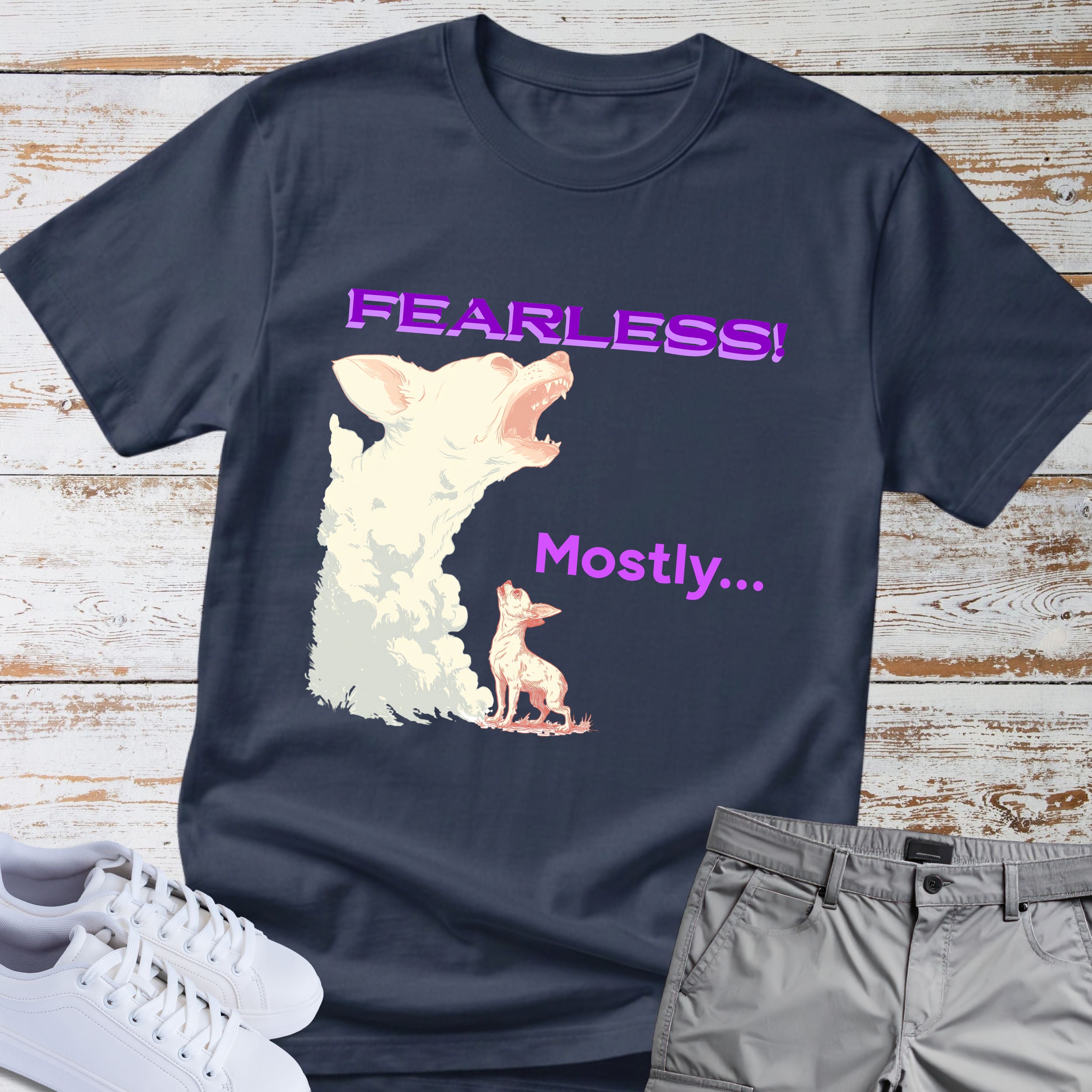 Fearless... Mostly Chihuahua Tee