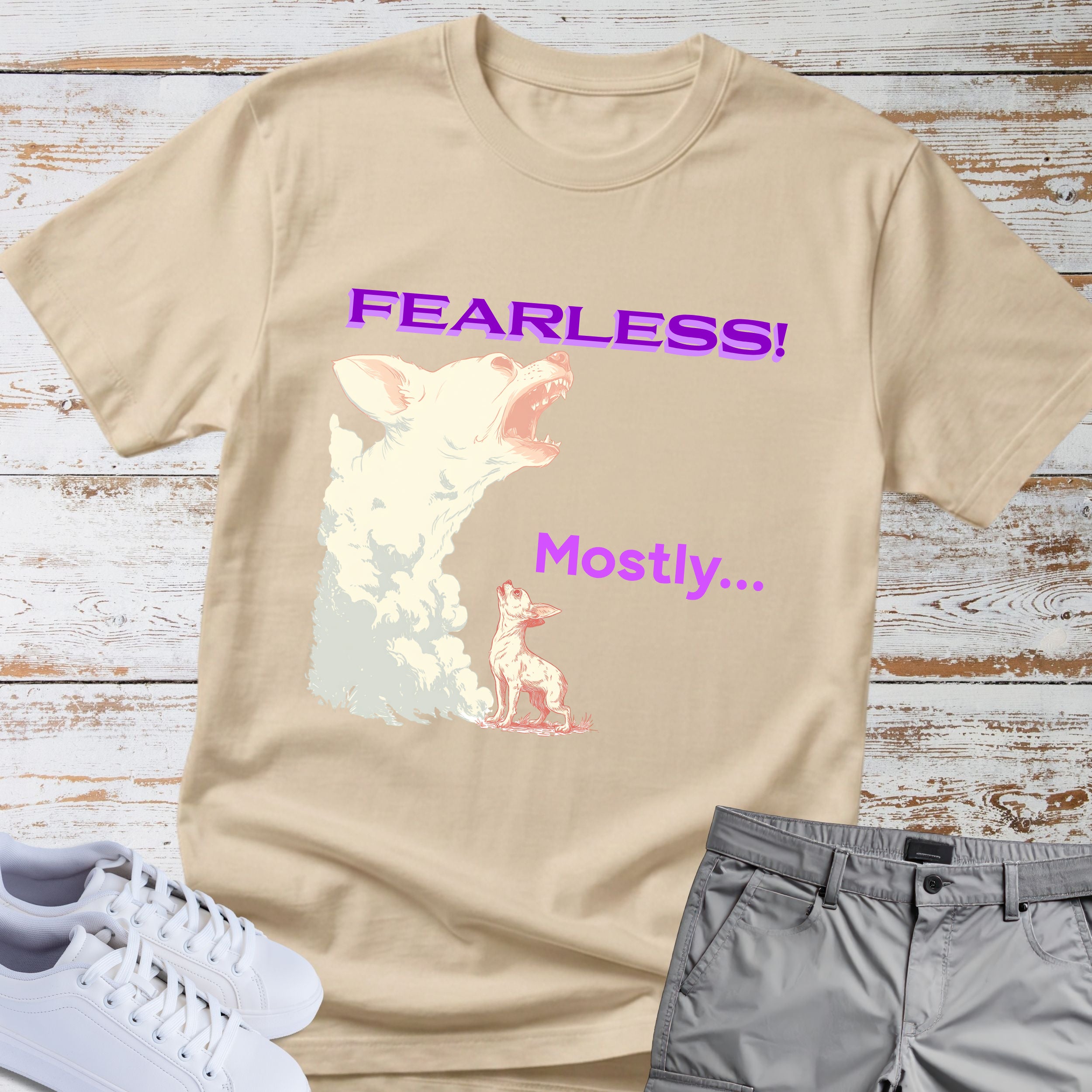 Fearless... Mostly Chihuahua Tee