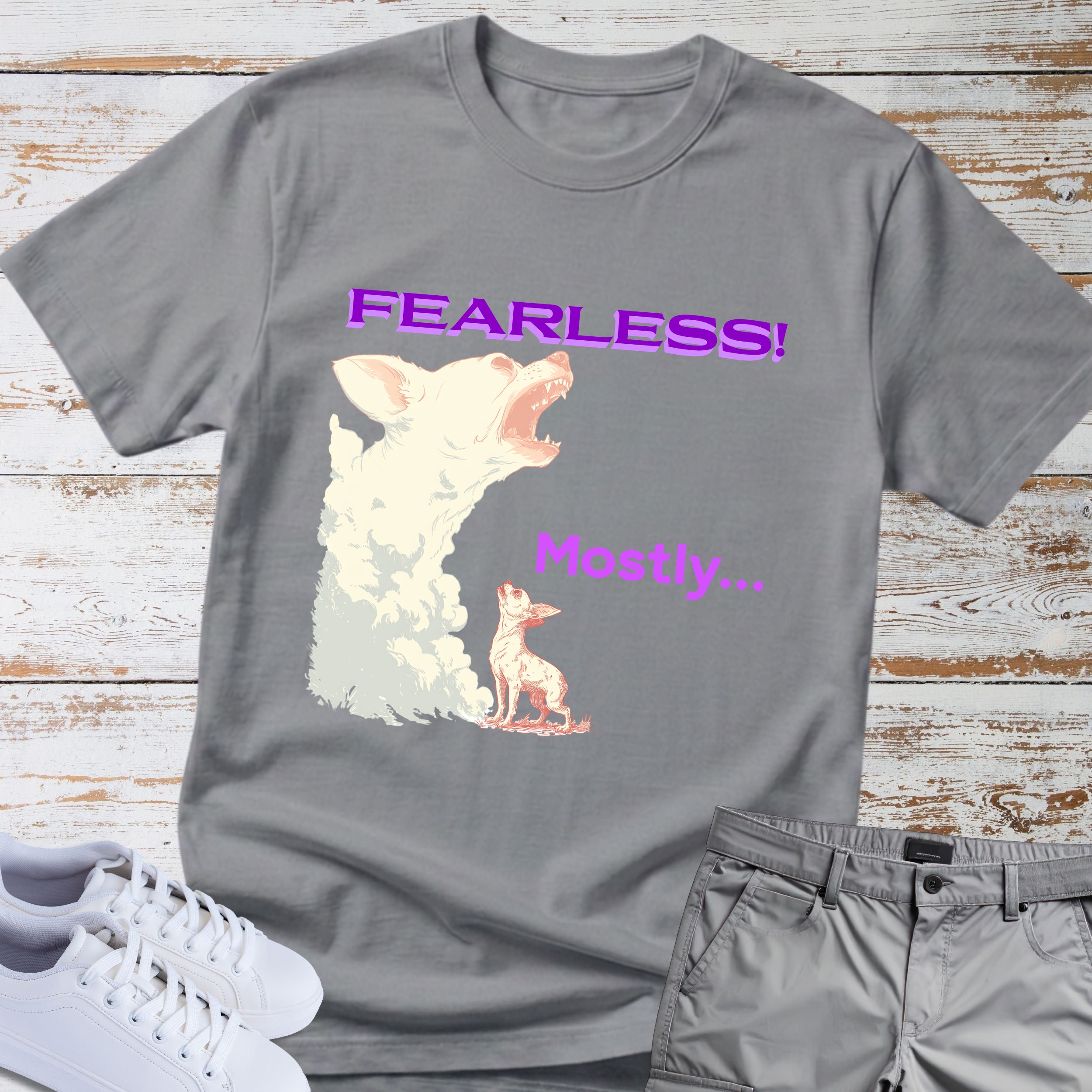 Fearless... Mostly Chihuahua Tee