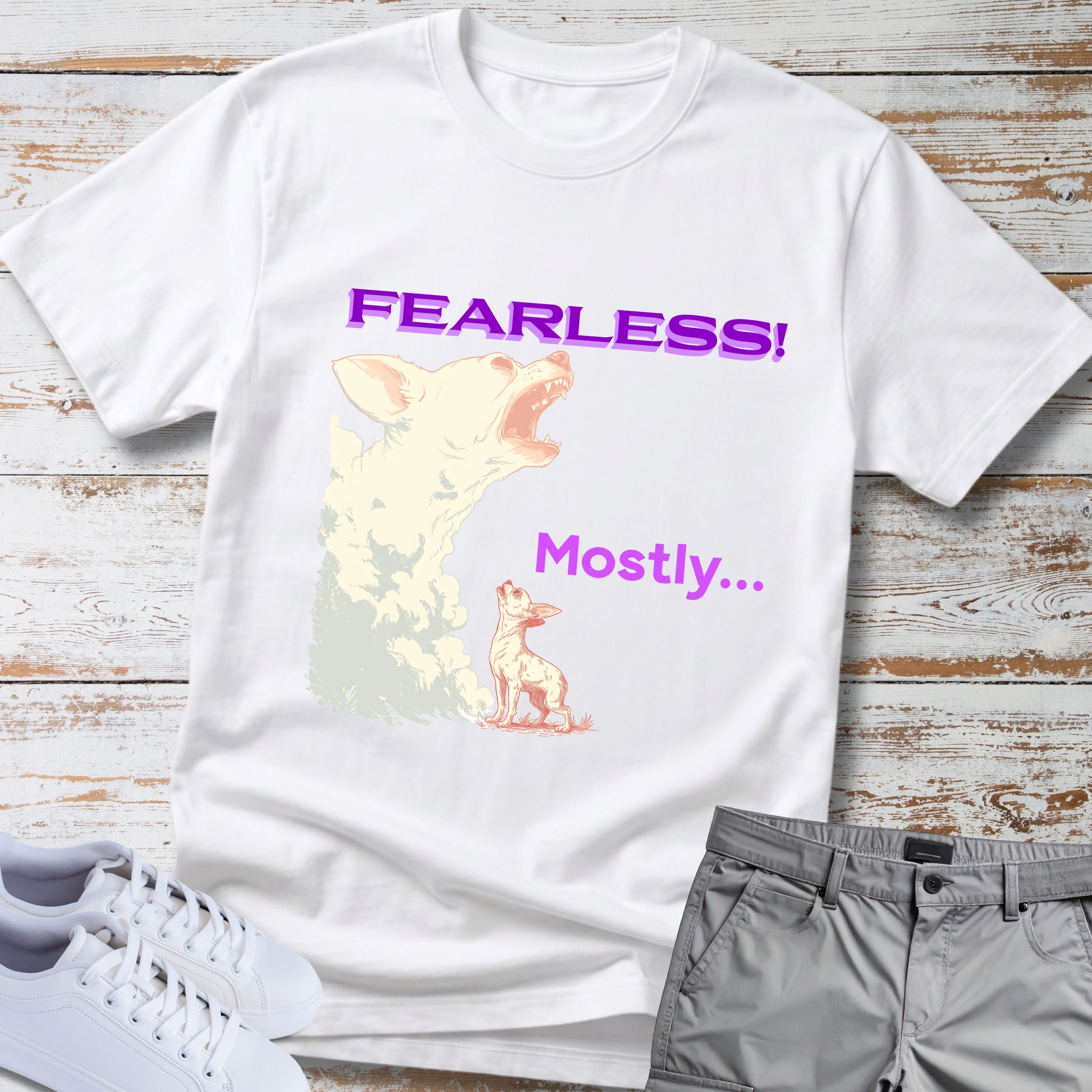 Fearless... Mostly Chihuahua Tee