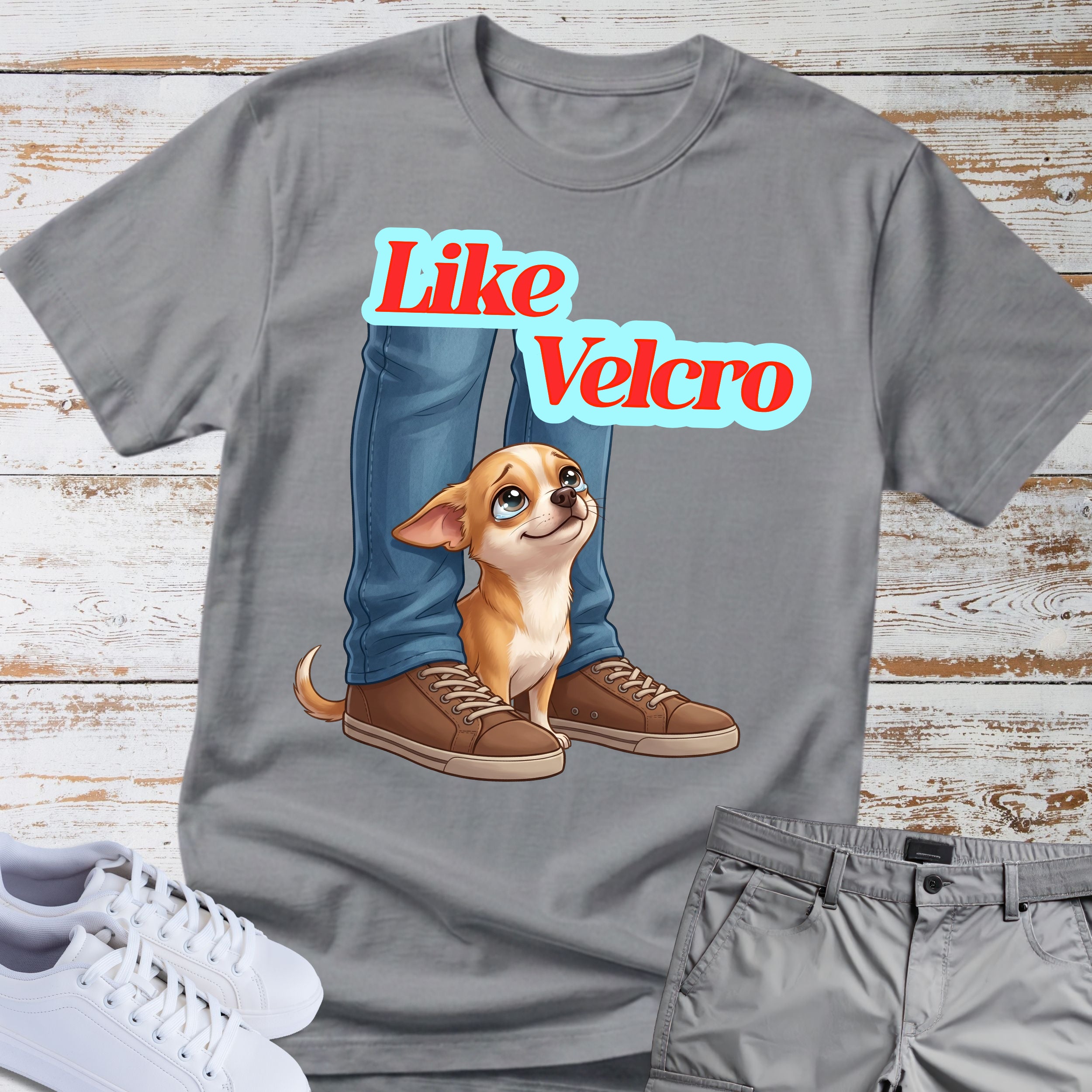 Like Velcro Chihuahua T-Shirt