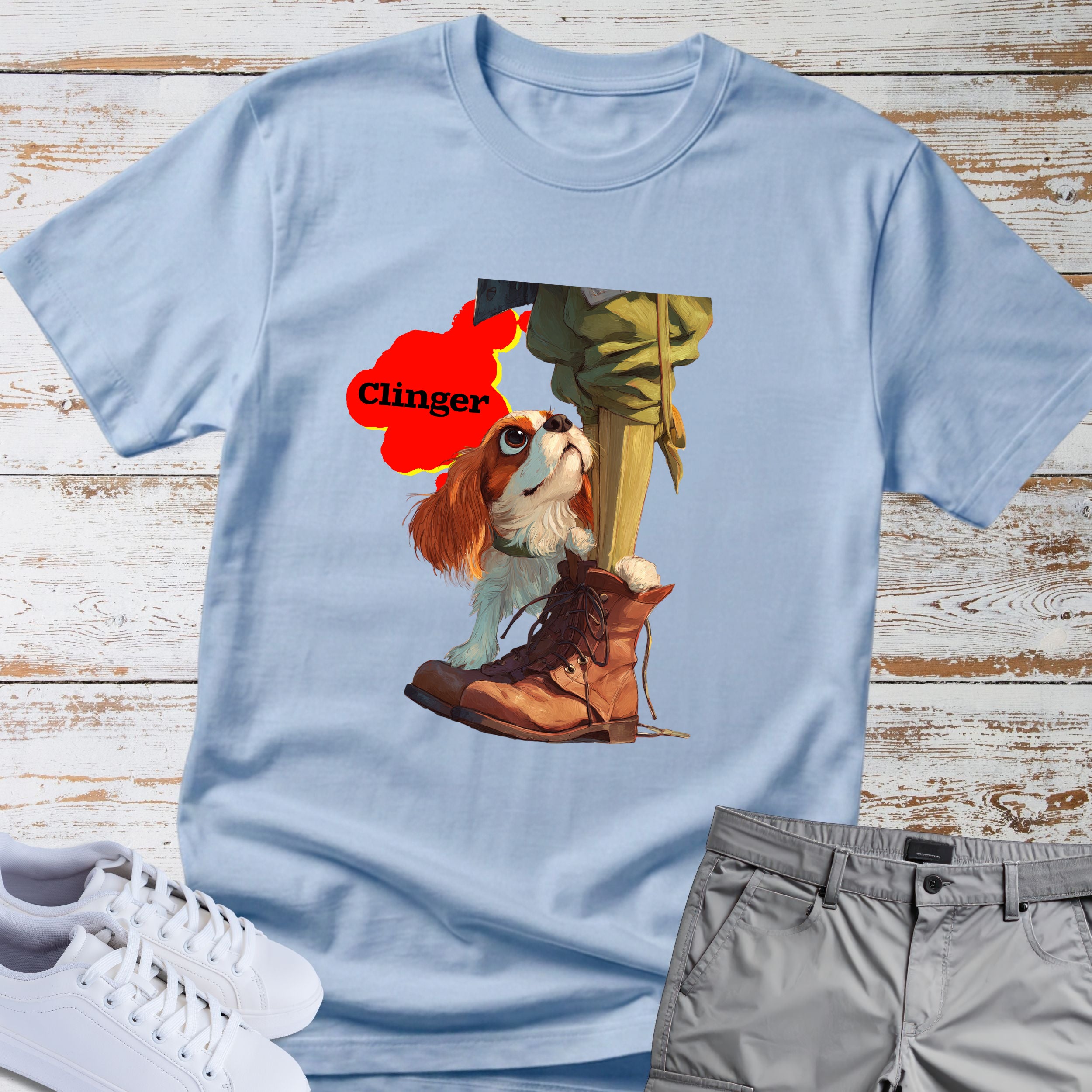 Clinger Cavalier King Charles T-Shirt