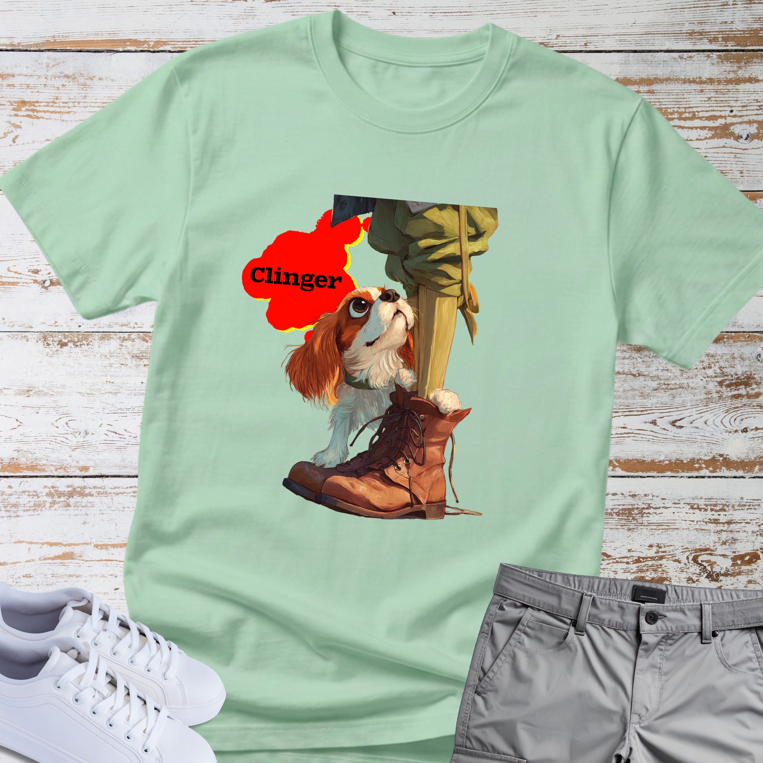 Clinger Cavalier King Charles T-Shirt