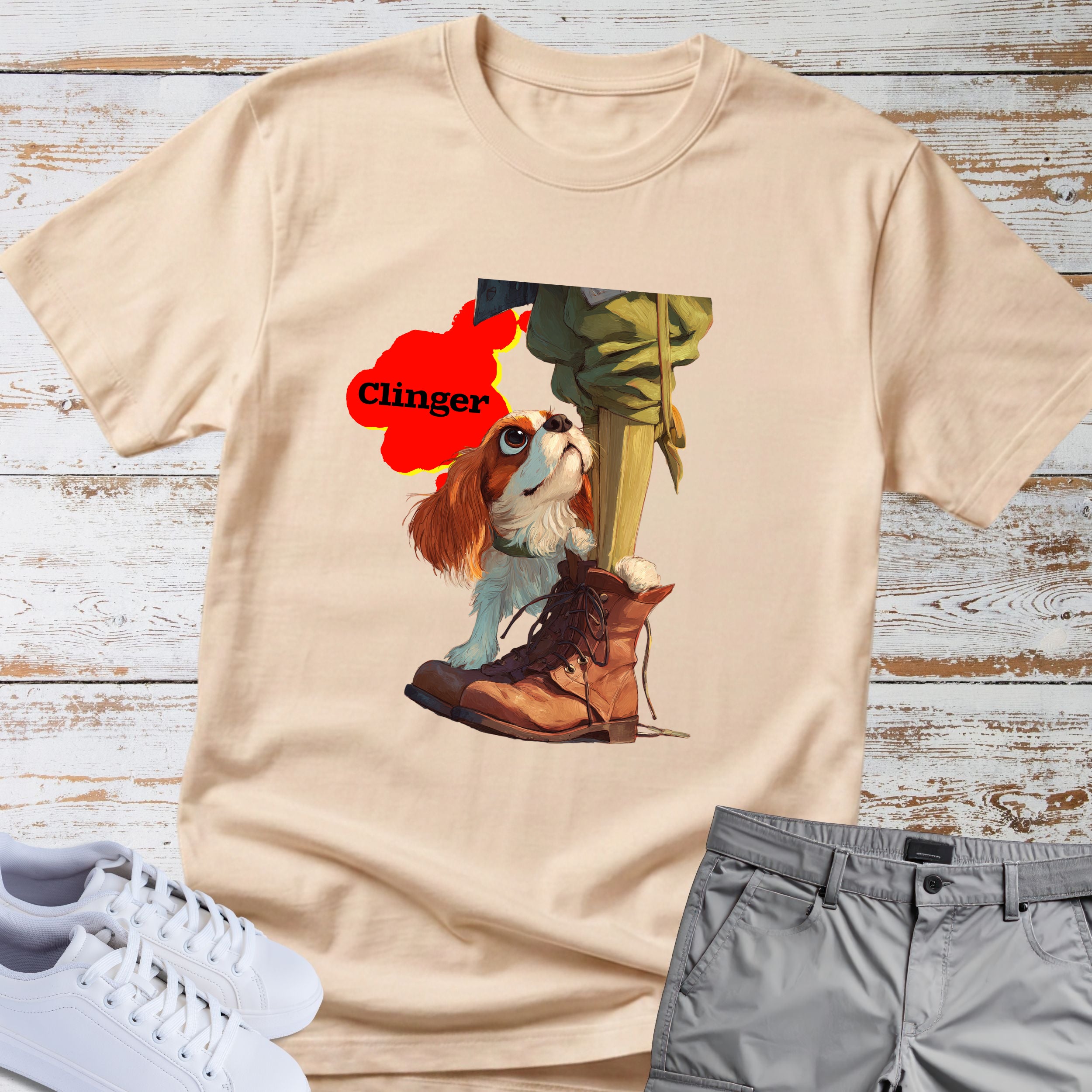 Clinger Cavalier King Charles T-Shirt