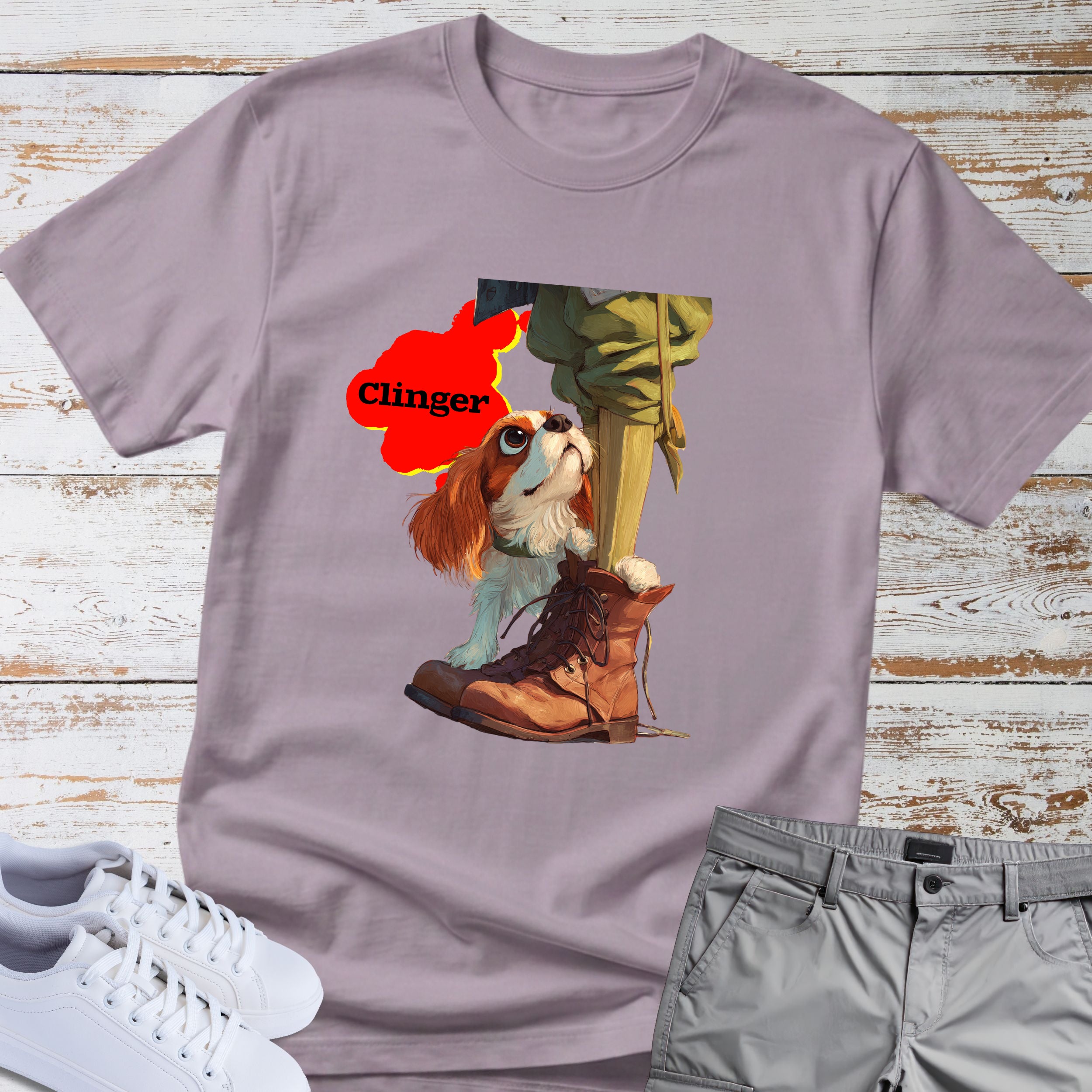 Clinger Cavalier King Charles T-Shirt
