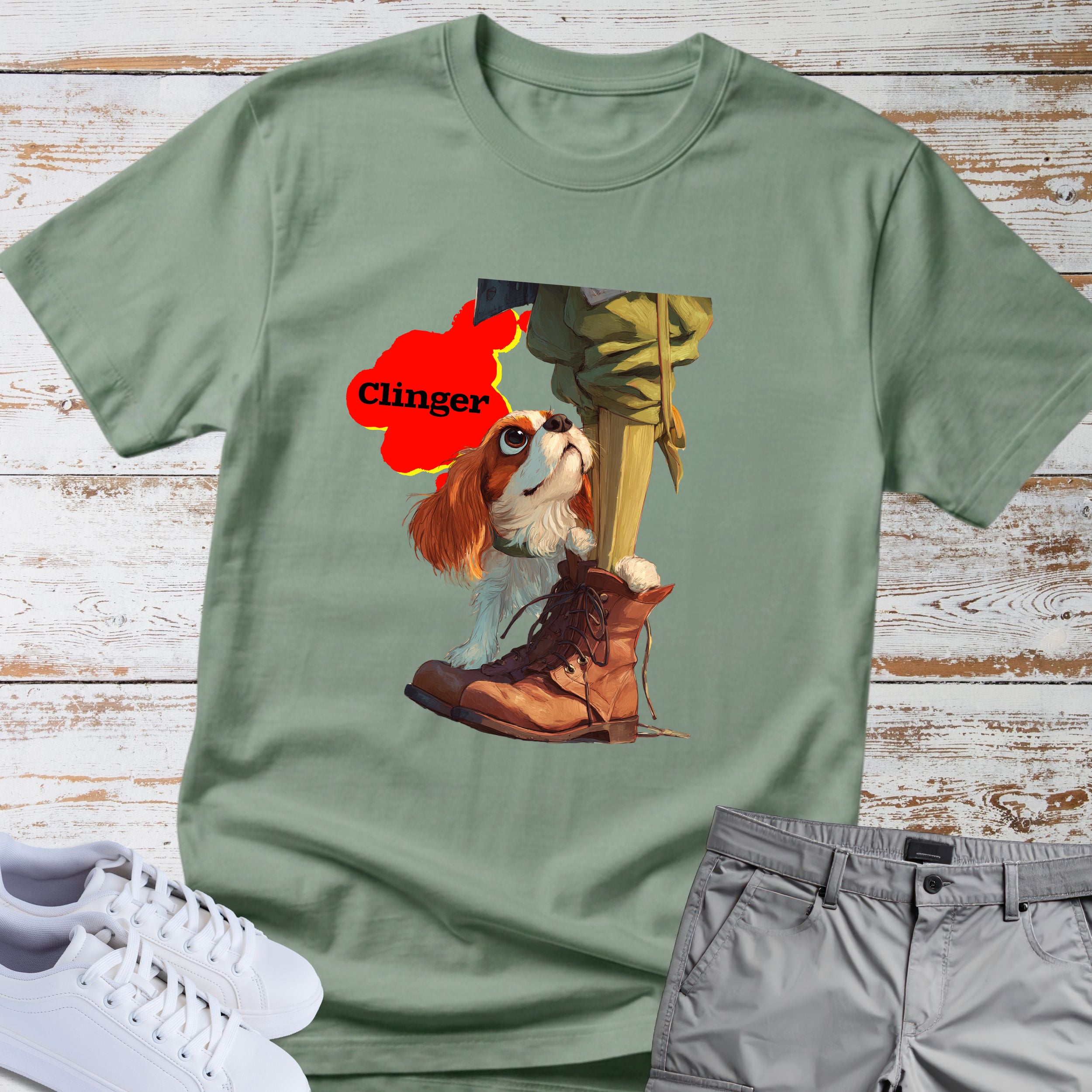 Clinger Cavalier King Charles T-Shirt