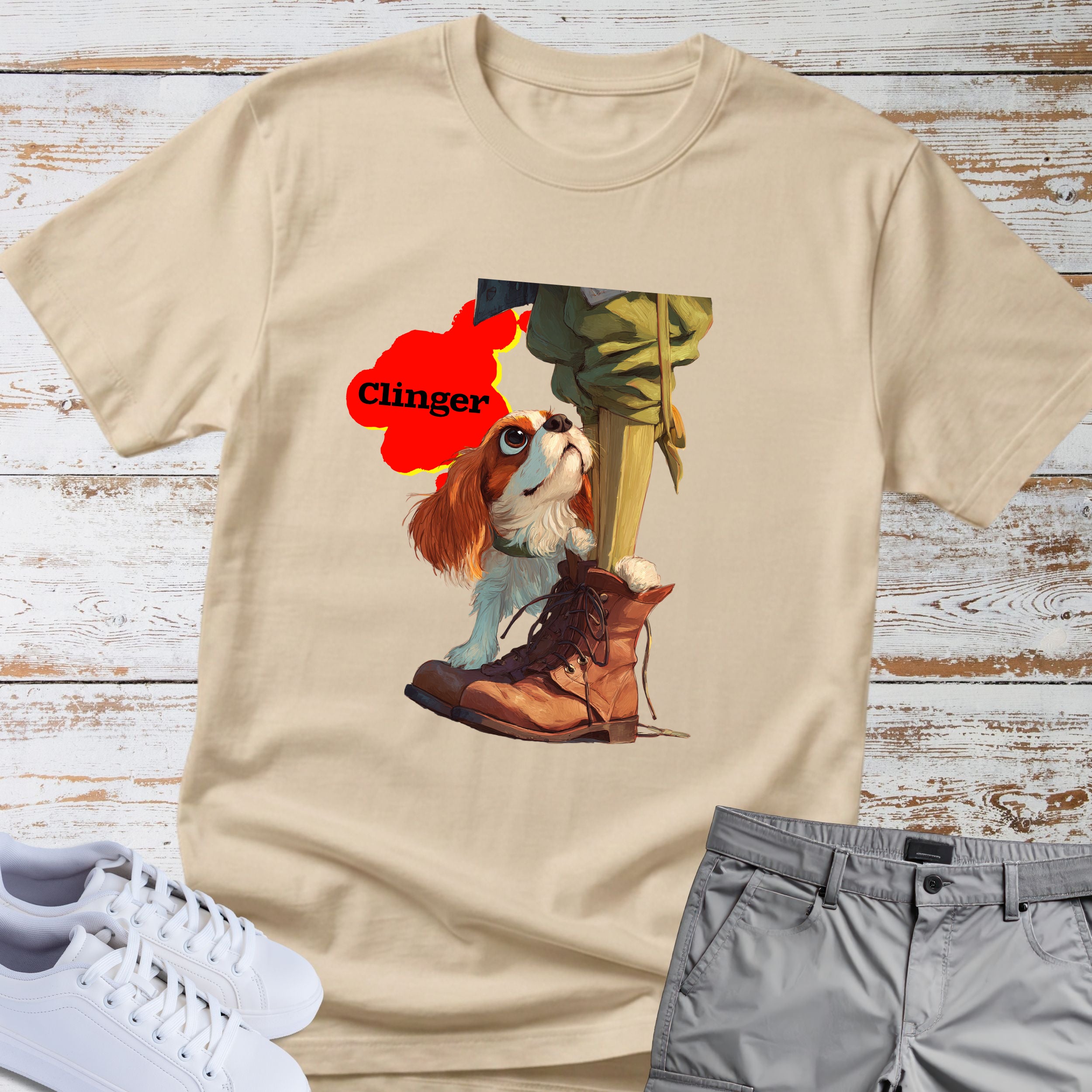 Clinger Cavalier King Charles T-Shirt
