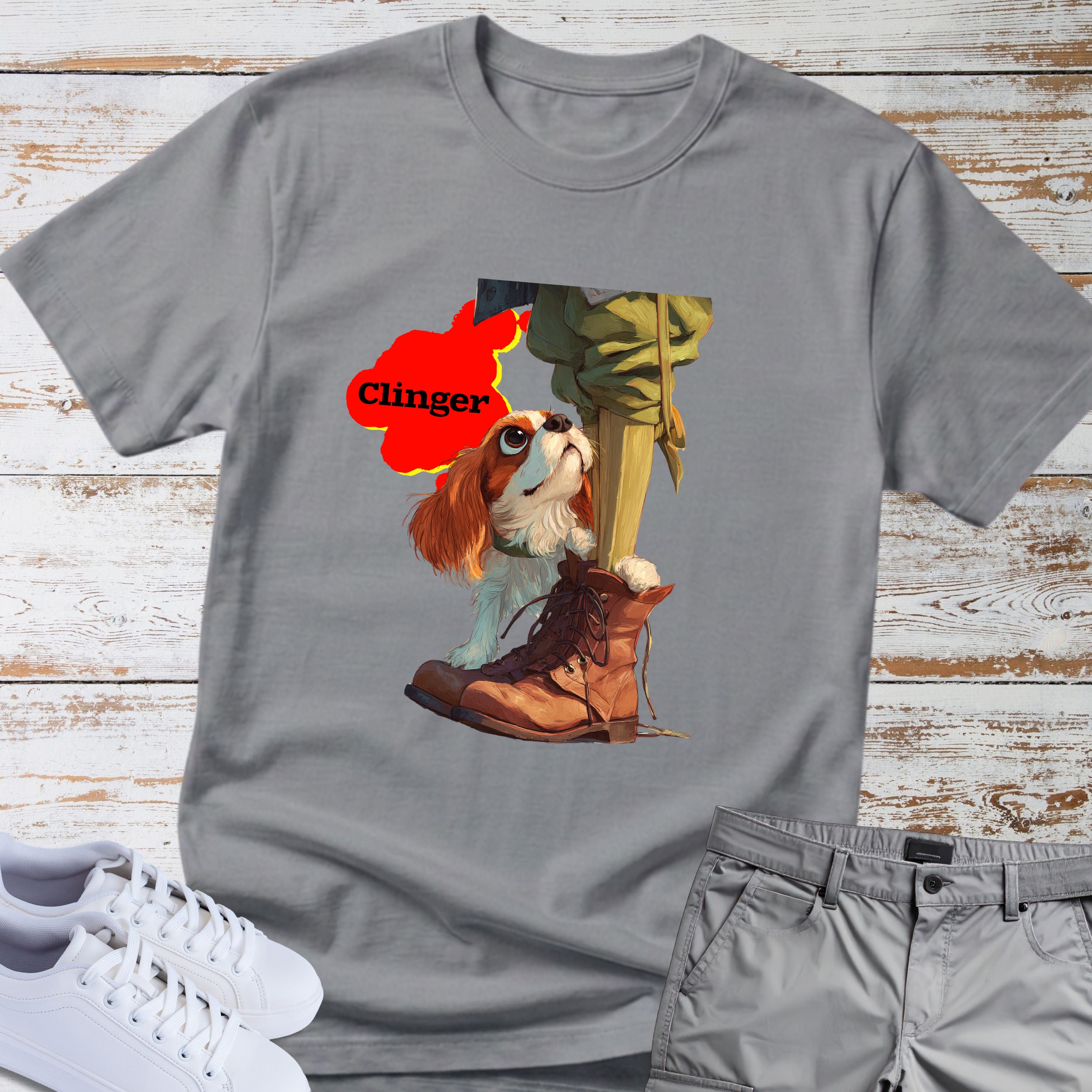 Clinger Cavalier King Charles T-Shirt