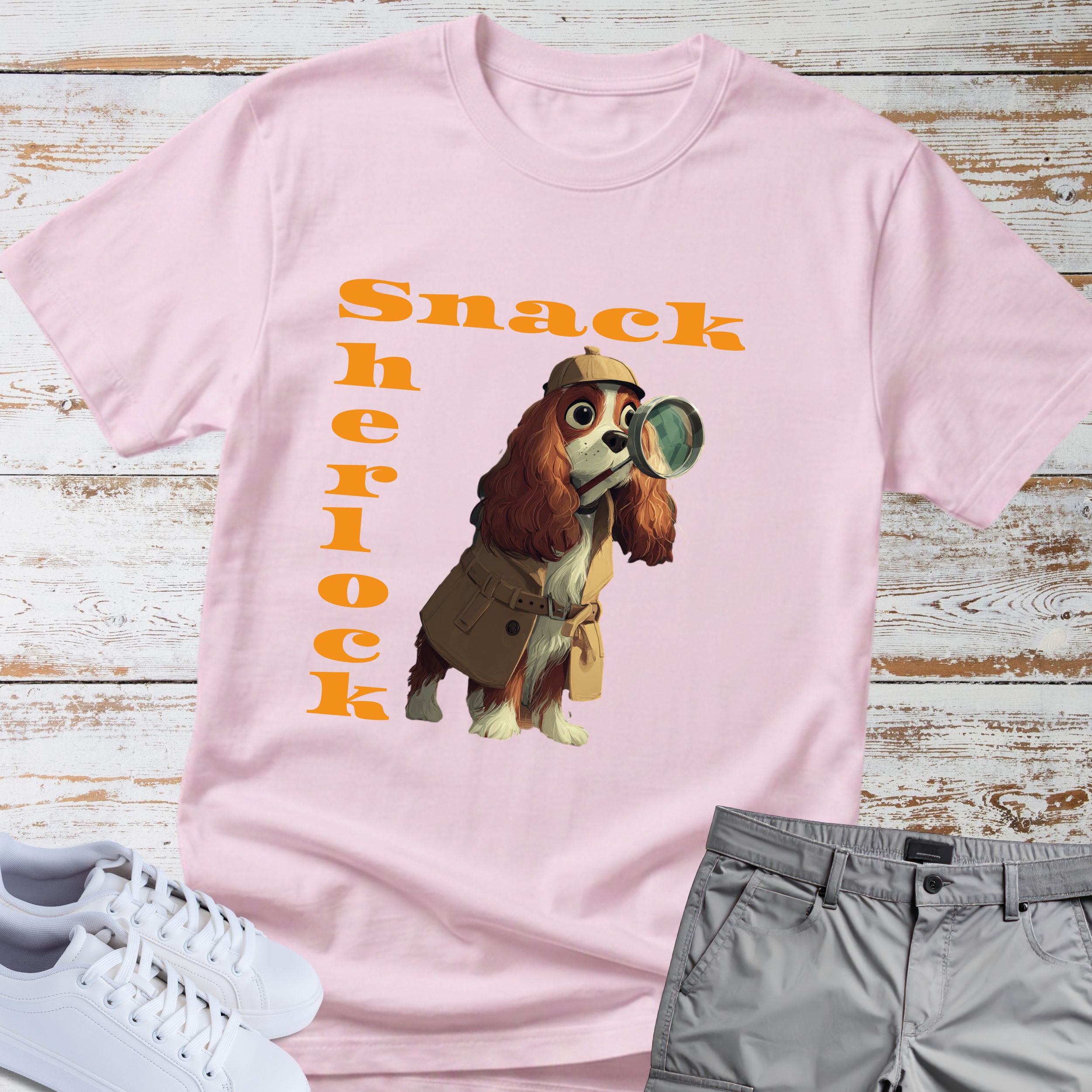 Cavalier King Charles Snack Sherlock T-Shirt