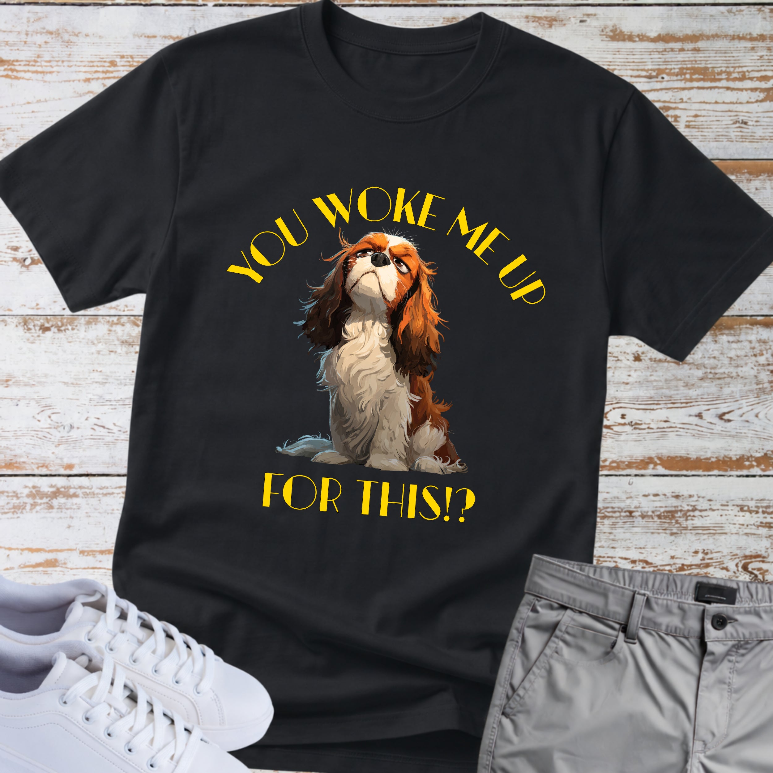 Cavalier King Charles You Woke Me Up For This?! T-Shirt