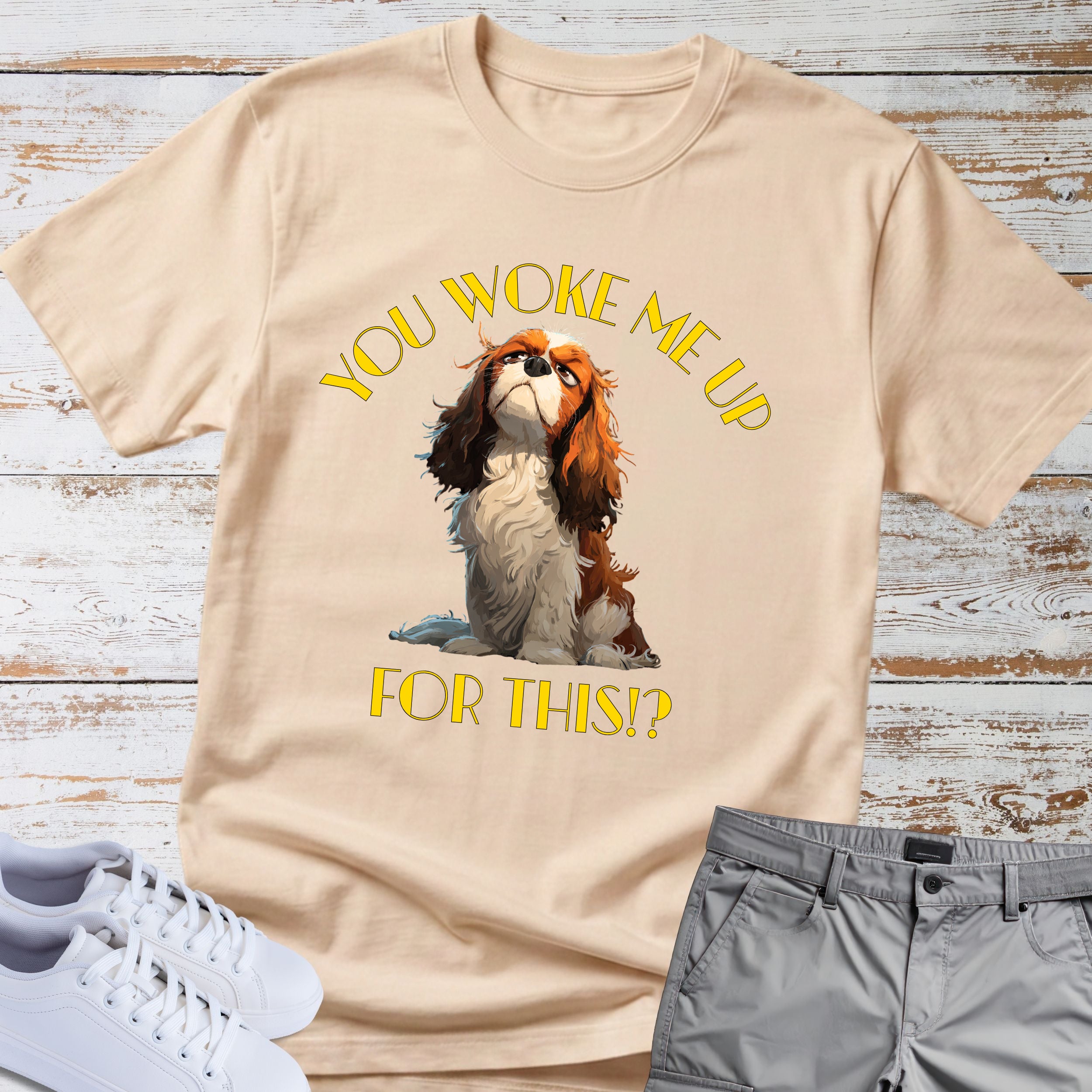 Cavalier King Charles You Woke Me Up For This?! T-Shirt