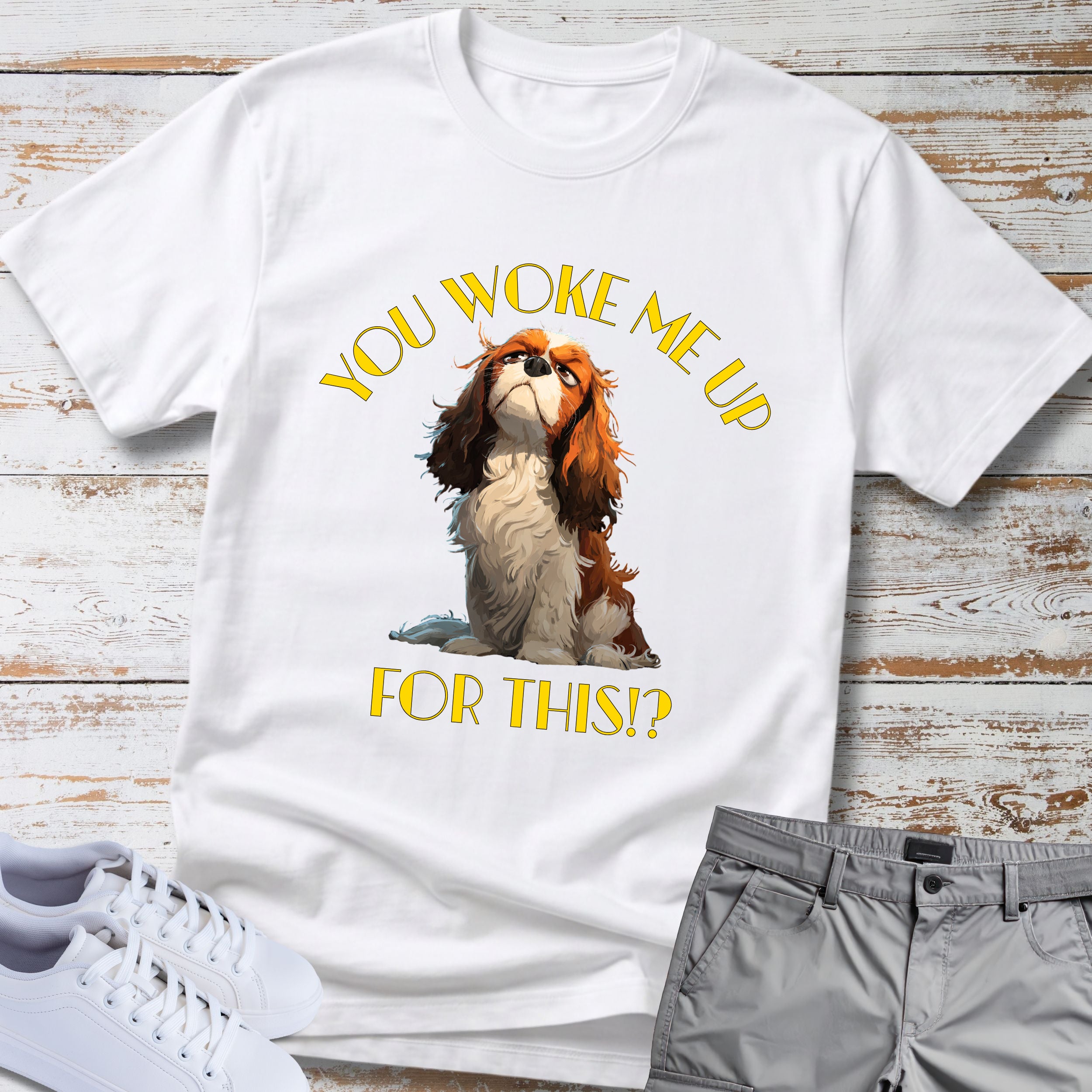 Cavalier King Charles You Woke Me Up For This?! T-Shirt
