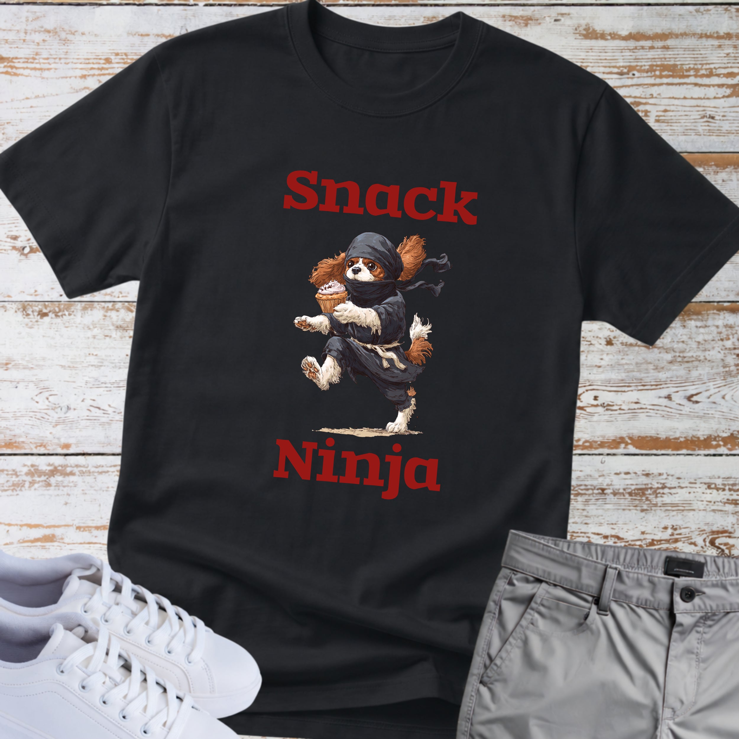 Snack Ninja Cavalier King Charles T-Shirt